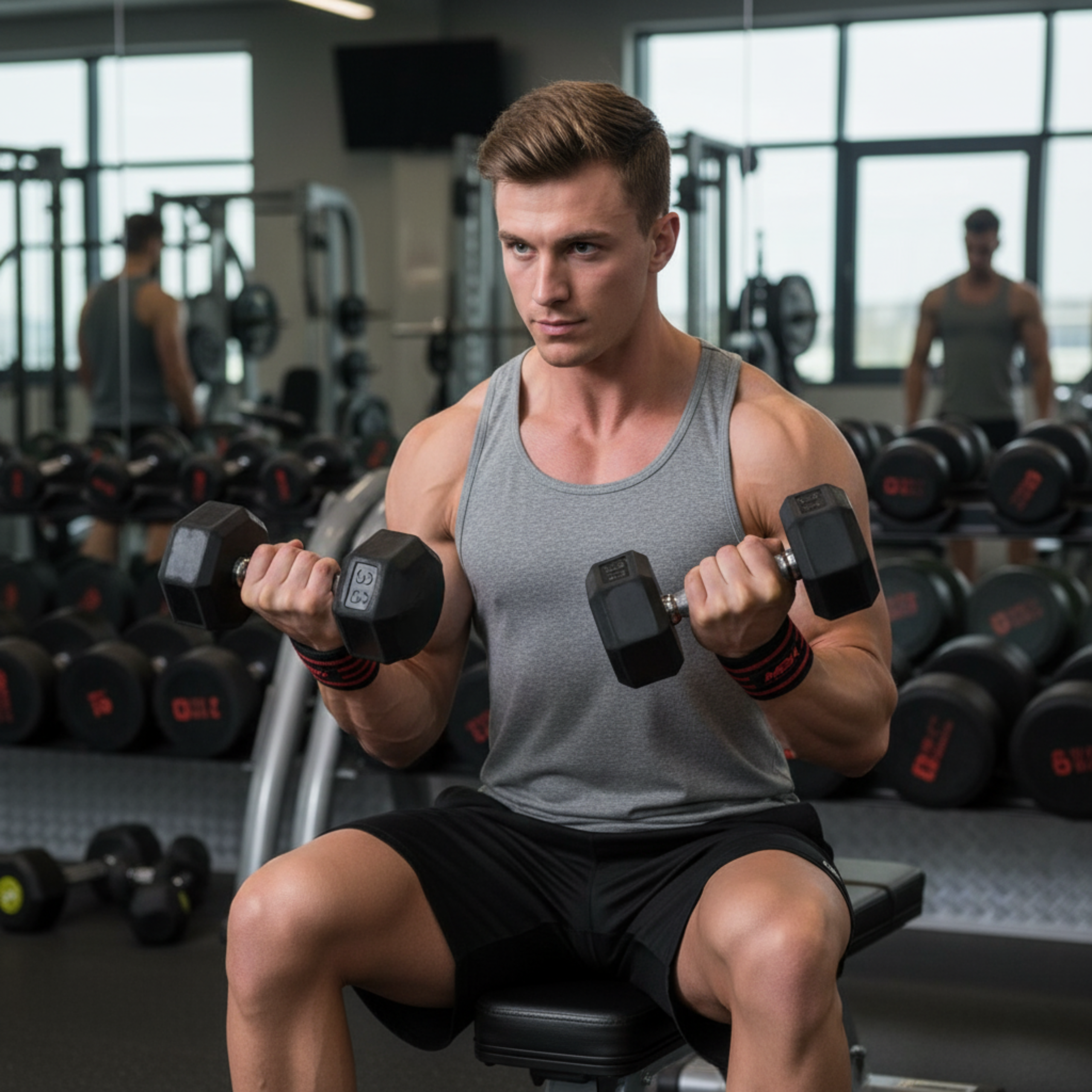 MEX SPORT - Wrist Wraps Mex - Red - 30cm