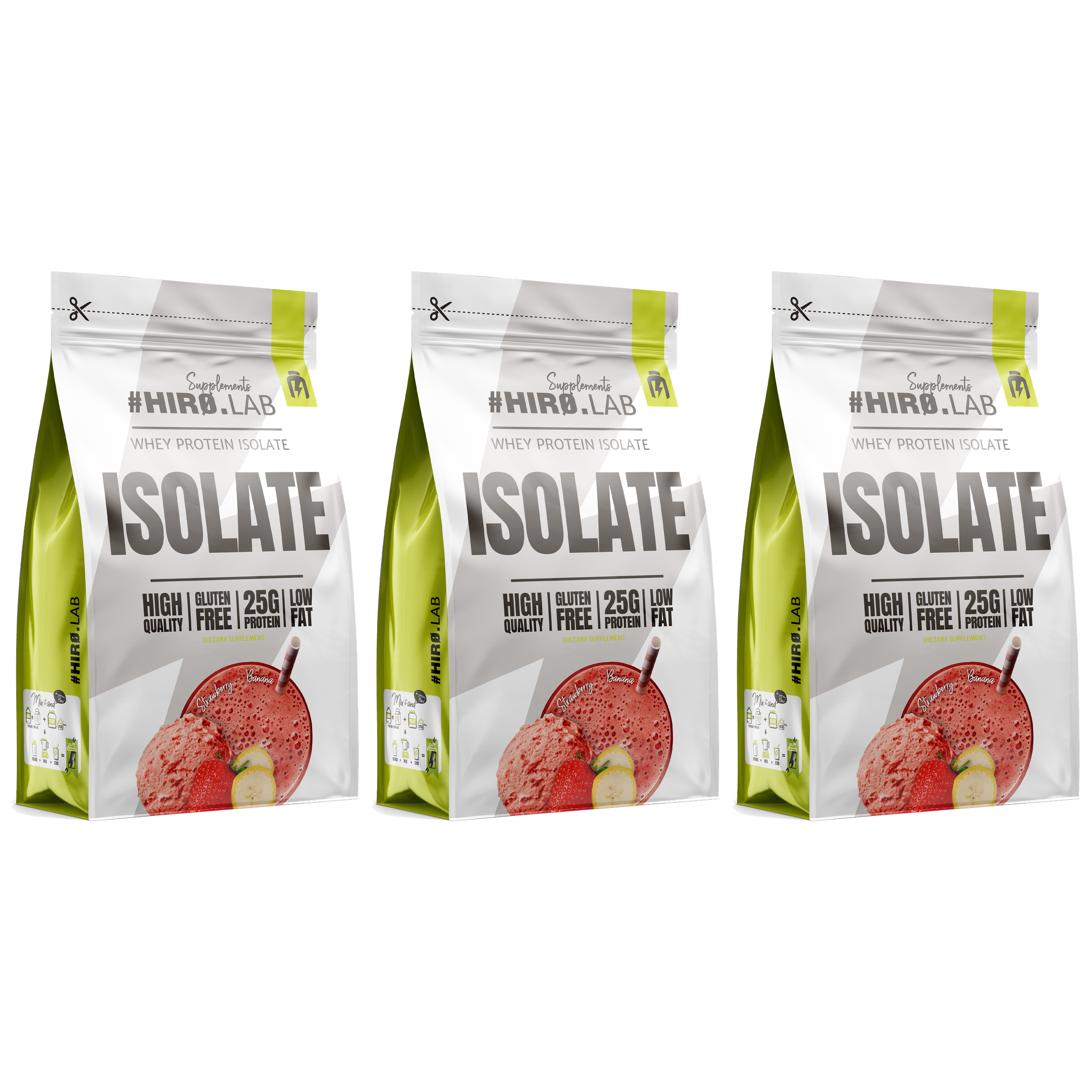 HIRO.LAB Whey Protein Isolate - 3x 700g