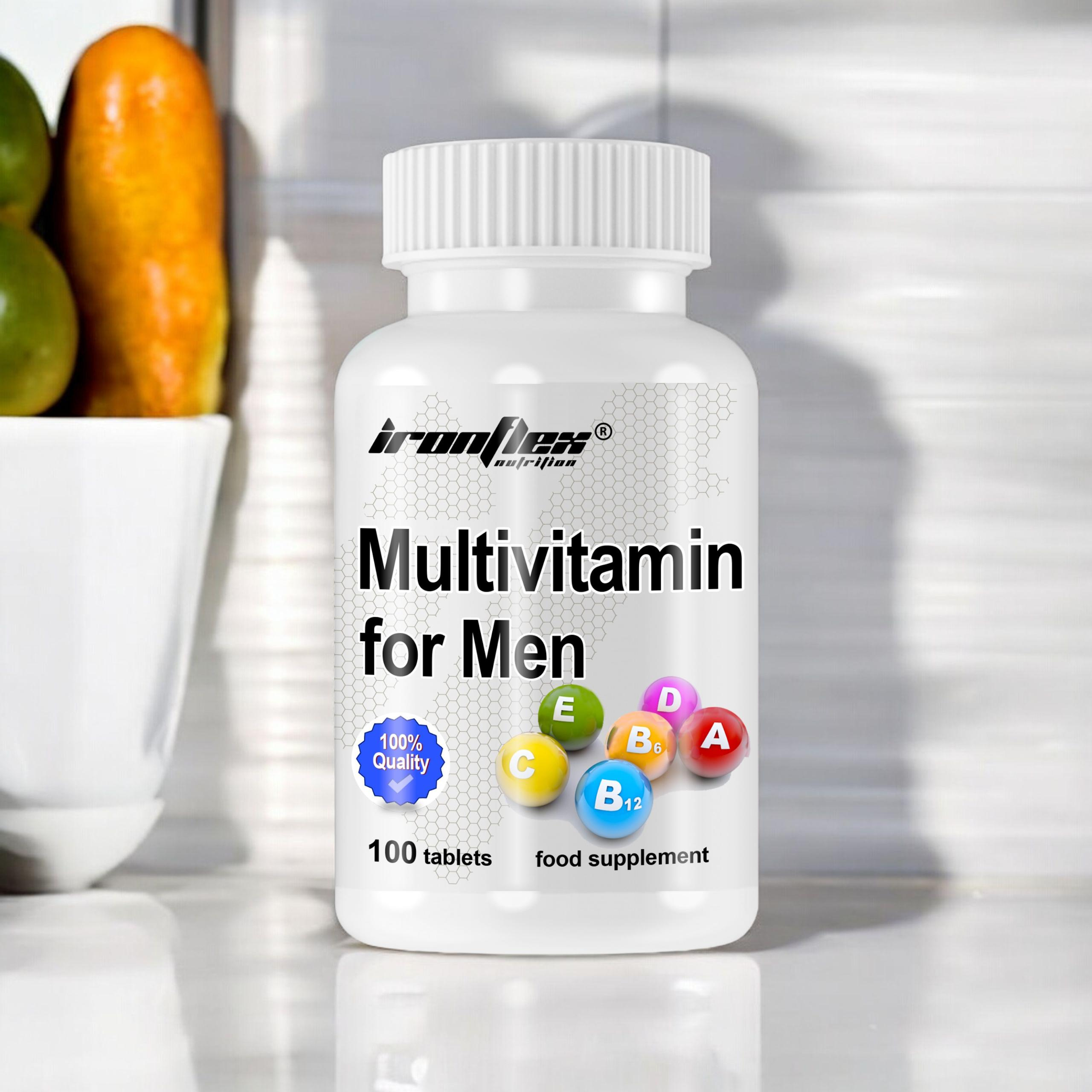 IRONFLEX Multivitamin for Men - 100tabs