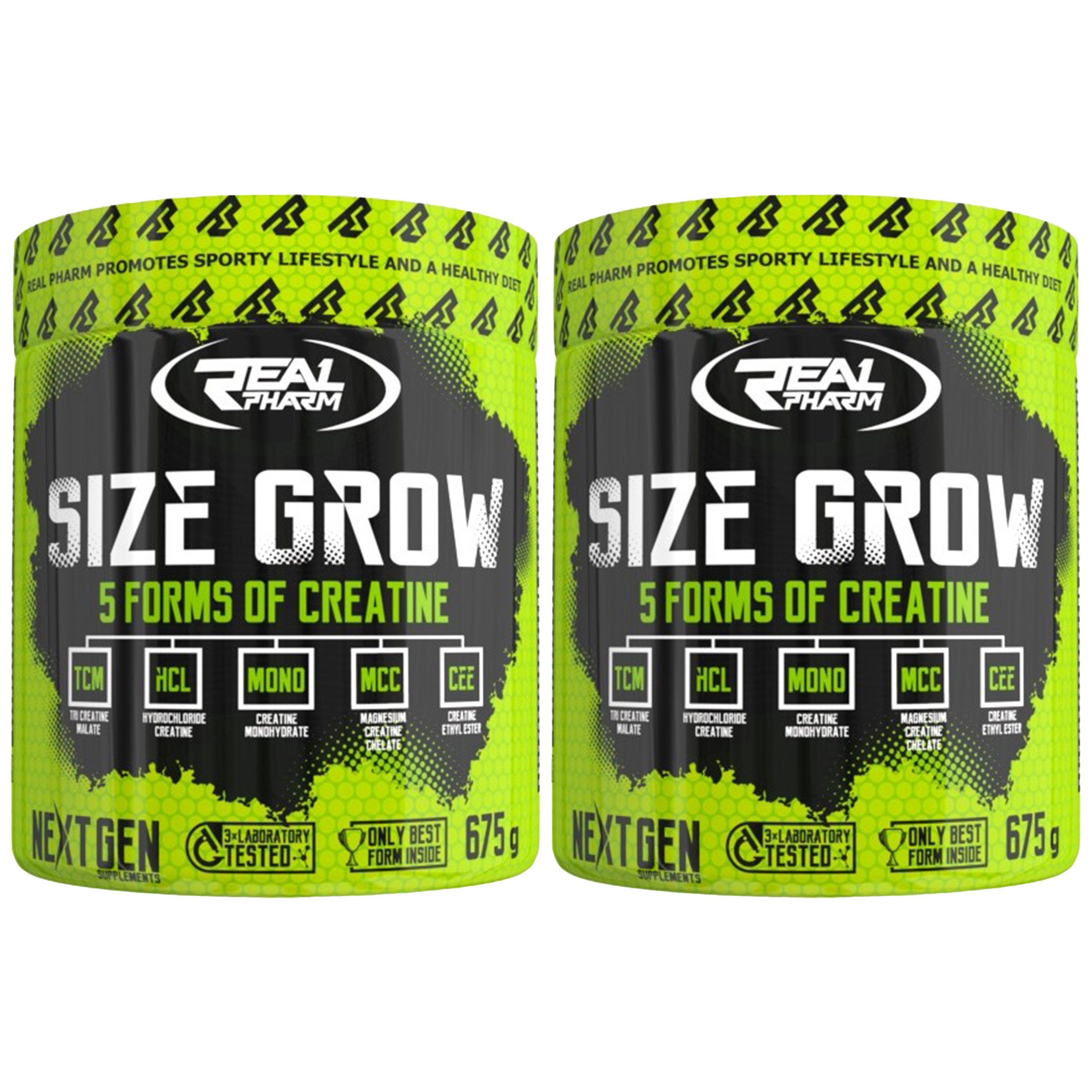REAL PHARM Size Grow - 2x 675g