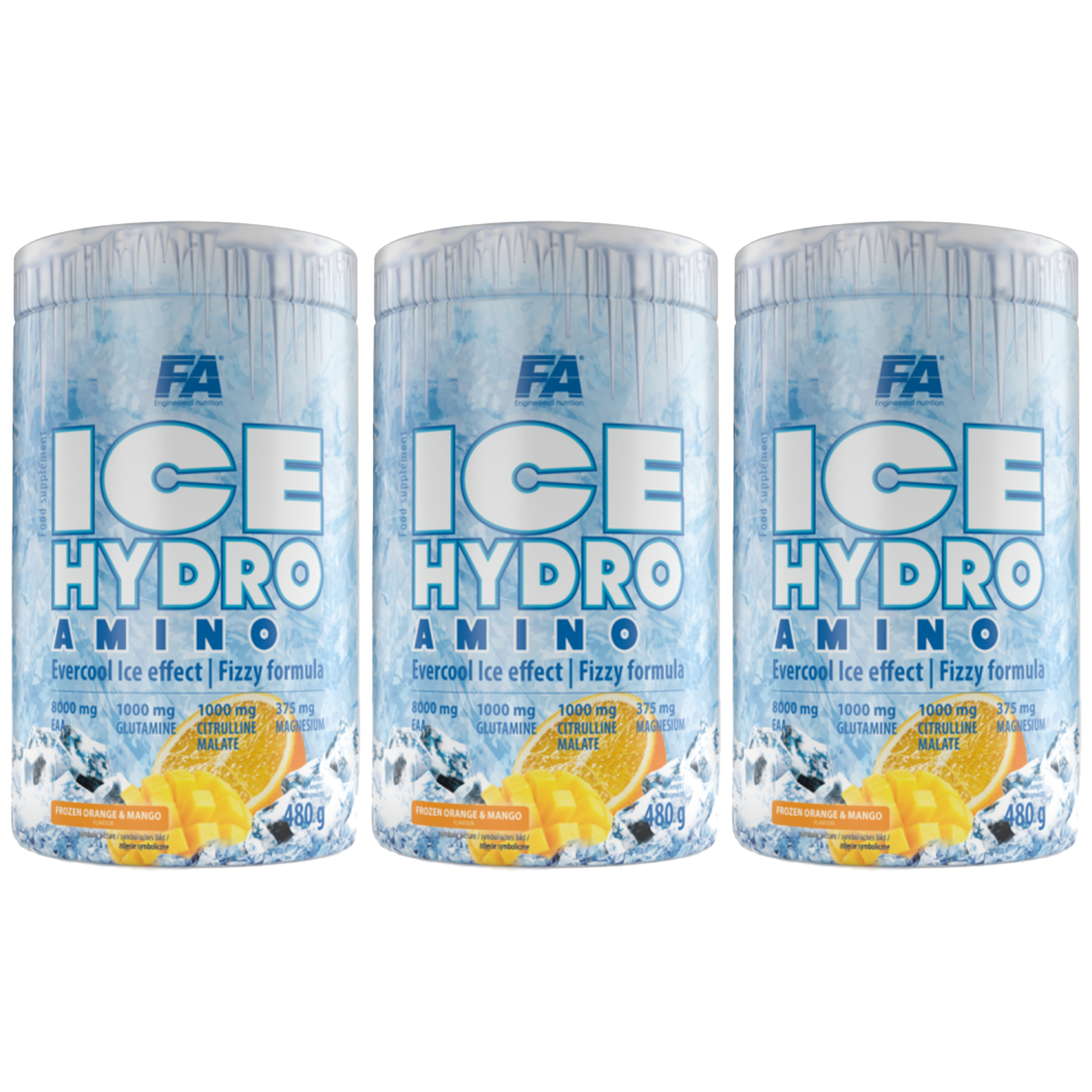 FITNESS AUTHORITY Ice Hydro Amino - 3x 480g