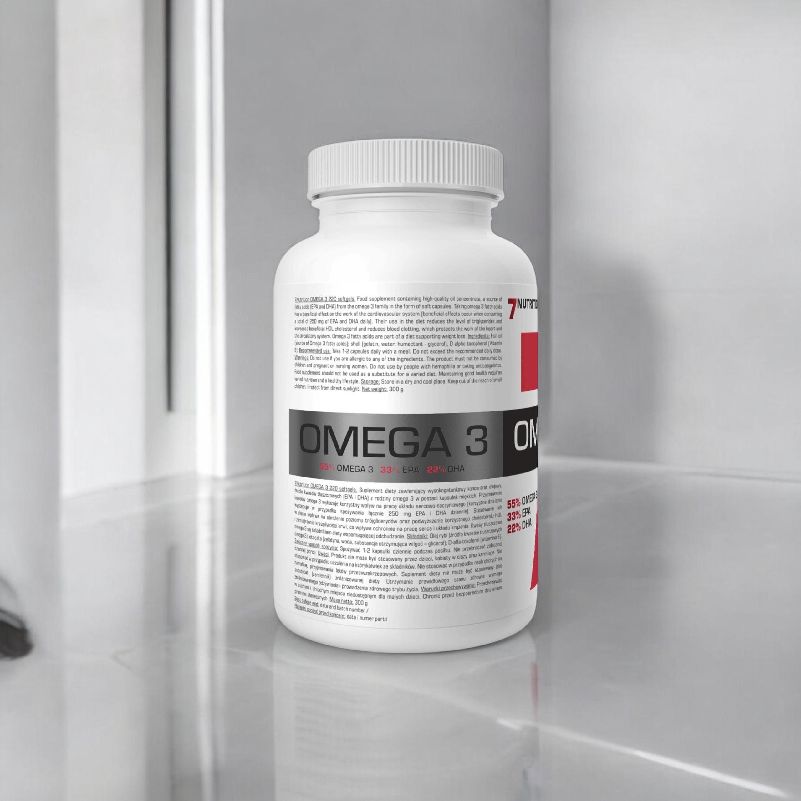 7 NUTRITION - Omega 3 1000mg - 220softgels