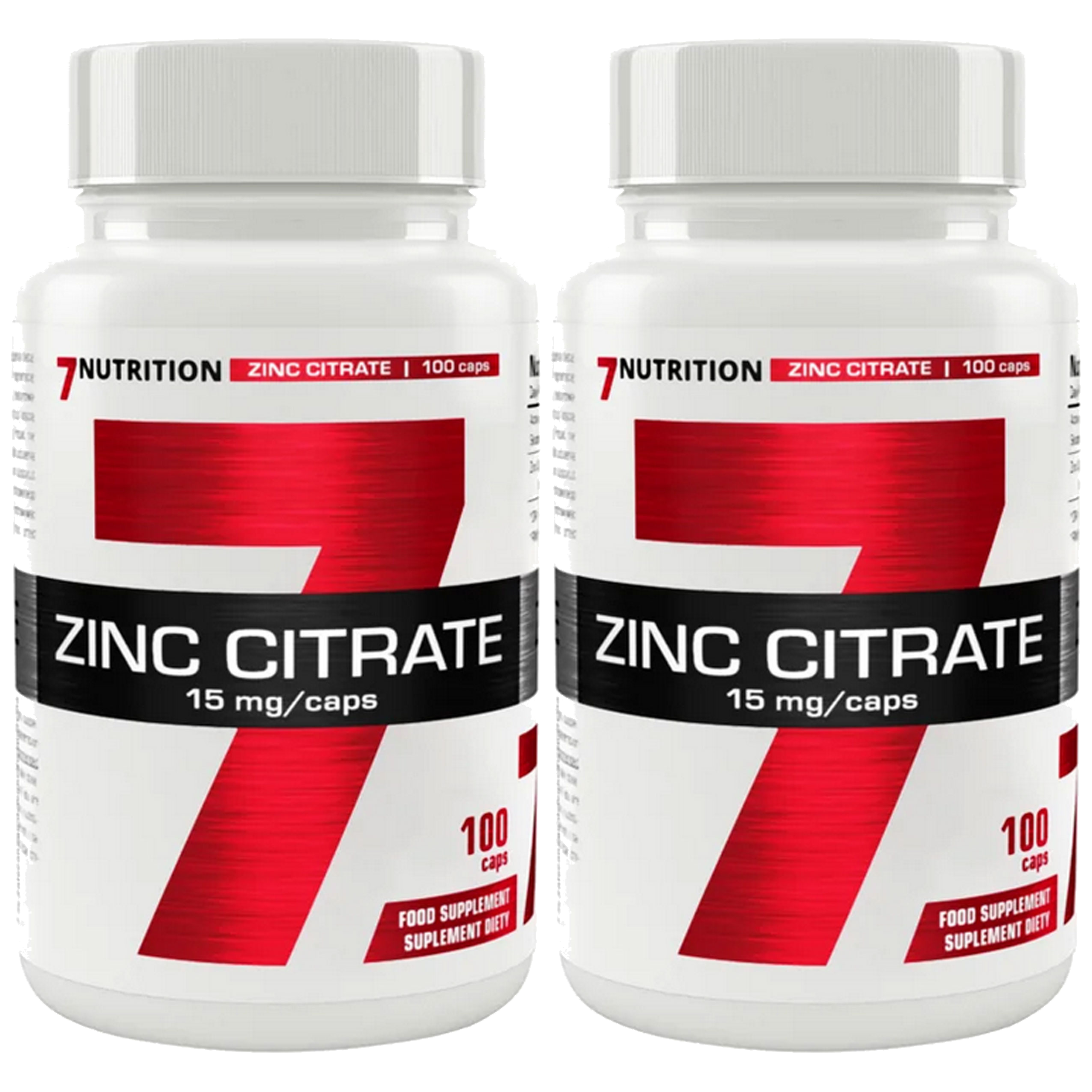 7 NUTRITION Zinc Citrate - 2x 100caps
