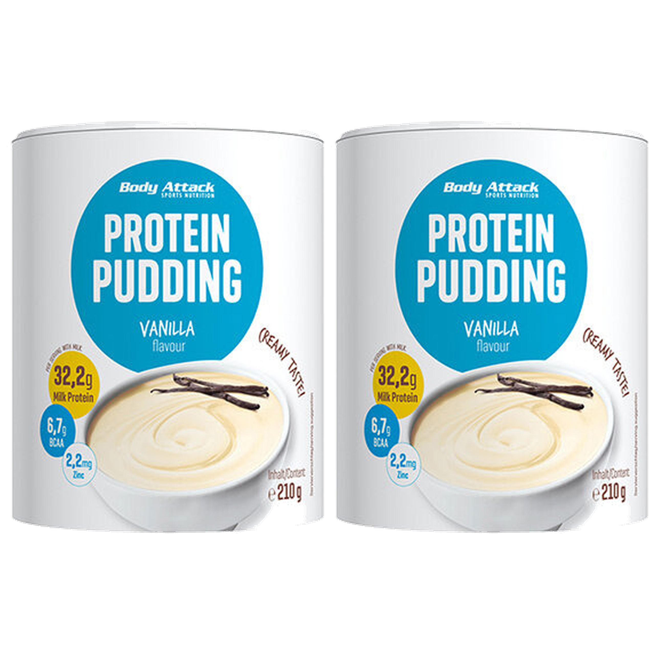 BODY ATTACK Protein Pudding - 2x 210g