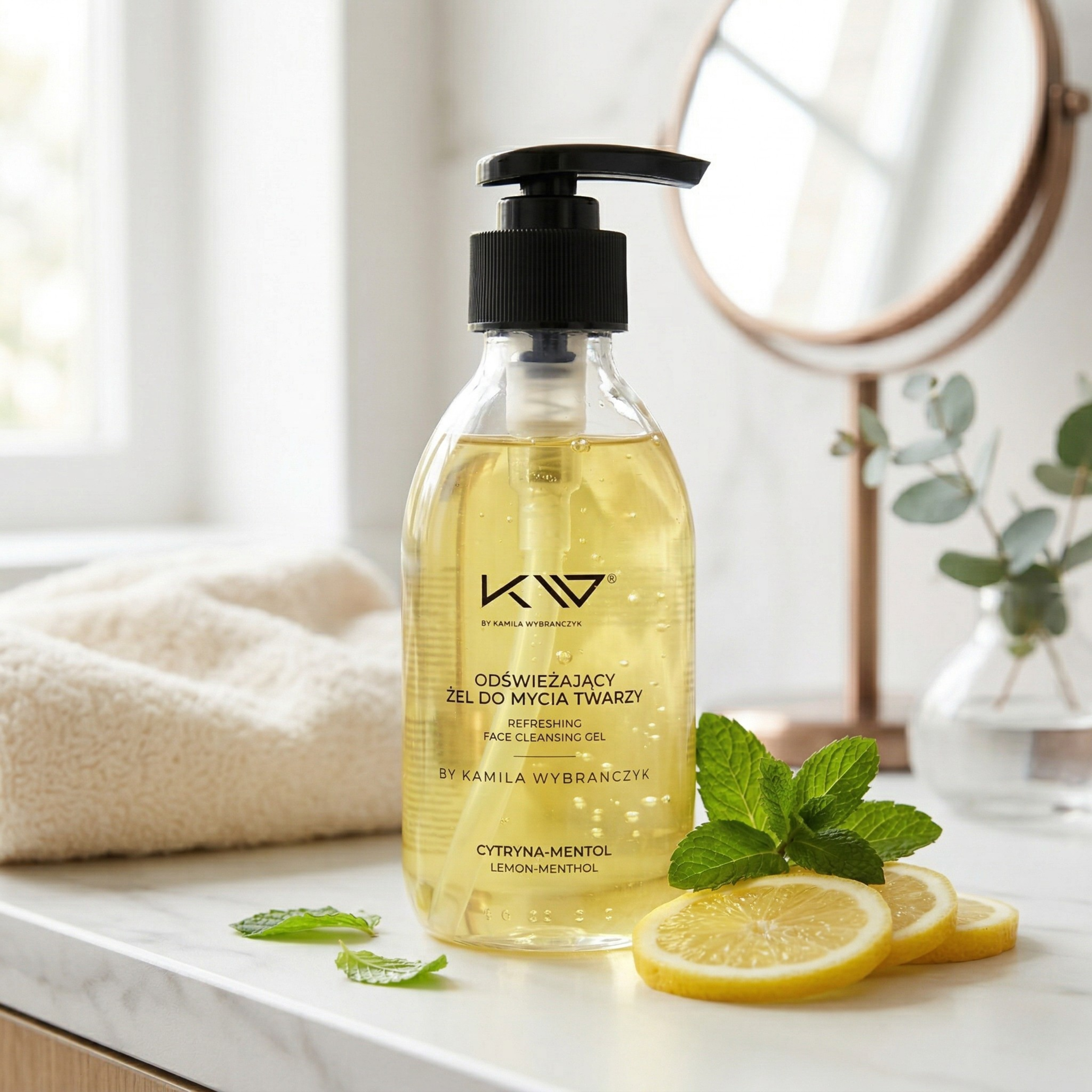 KAMILA WYBRAŃCZYK - Odświeżający Żel do Mycia Twarzy - 3x 200ml