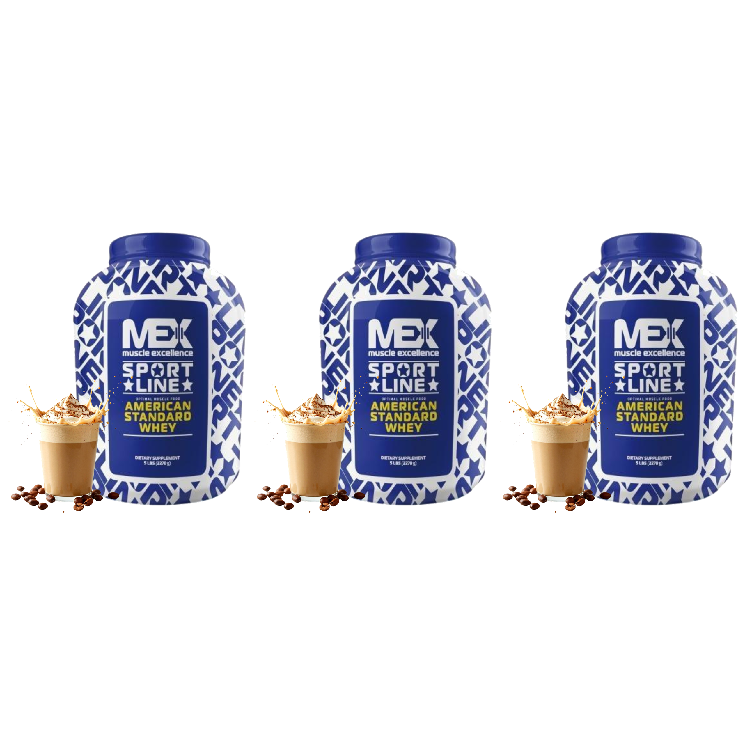 MEX NUTRITION - American Standard Whey - 3x 2270g