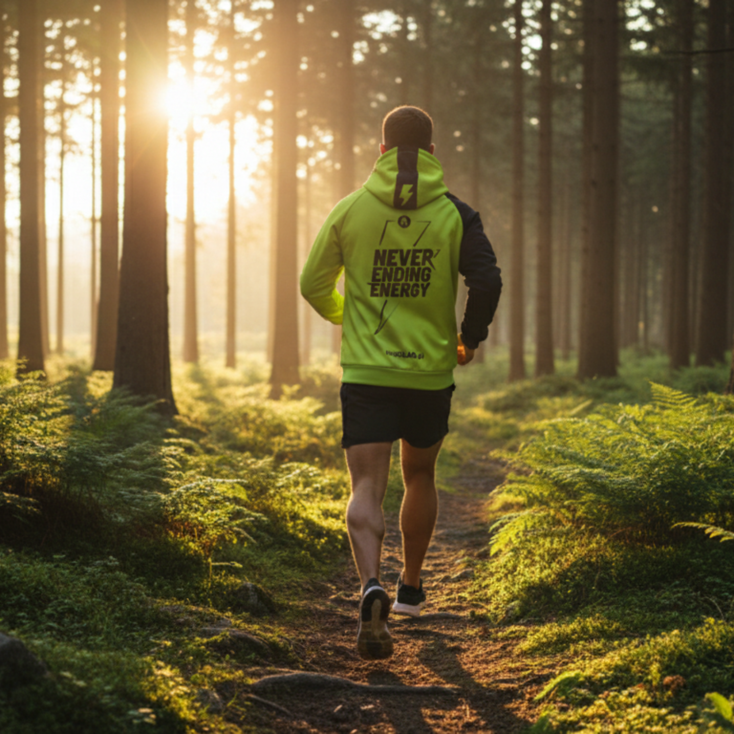 HIRO.LAB Bluza z kapturem HIRO NEE - Zielona - XL