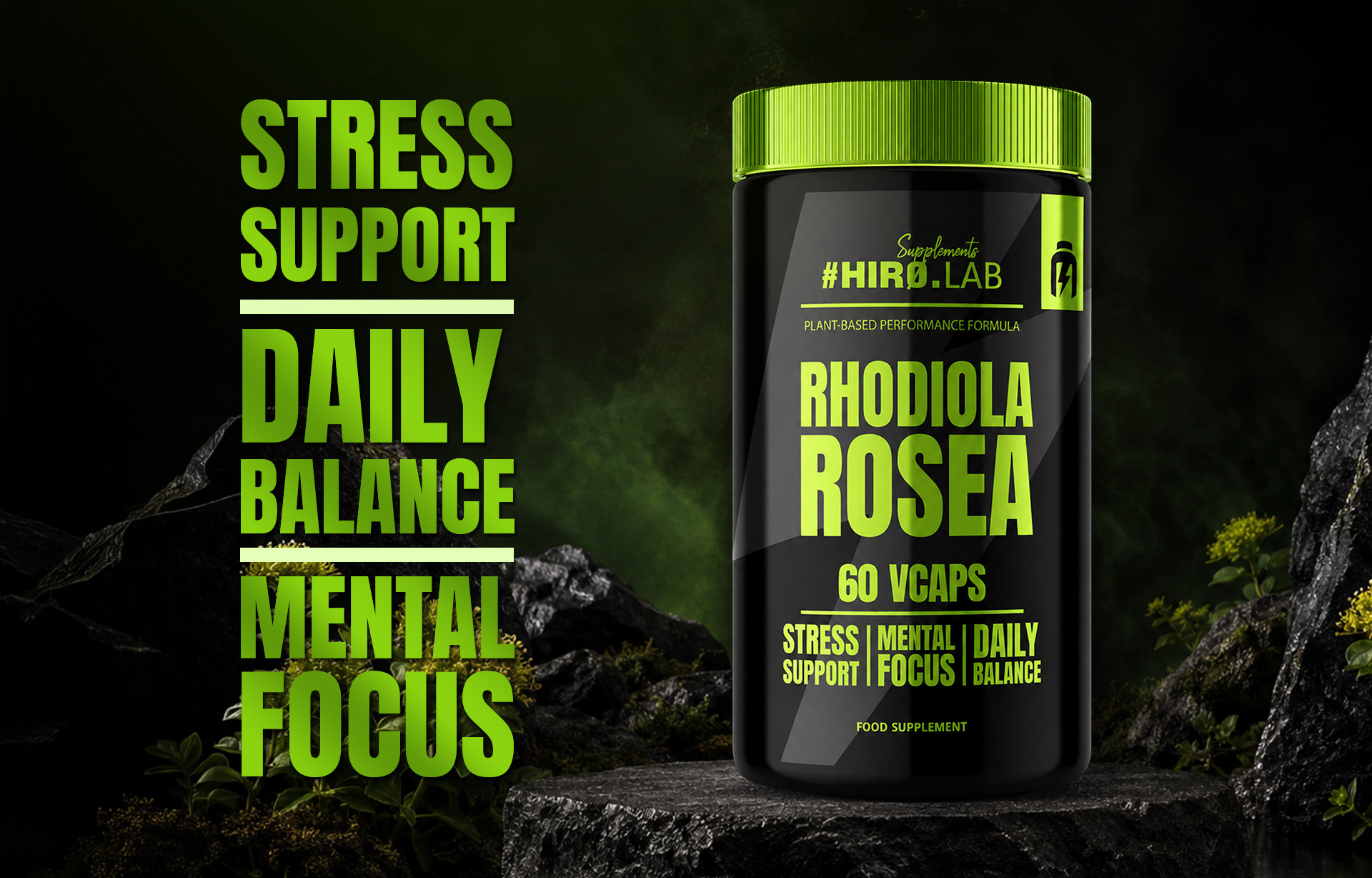 HIRO.LAB Rhodiola Rosea (Różeniec Górski) 144mg - 2x 60vcaps