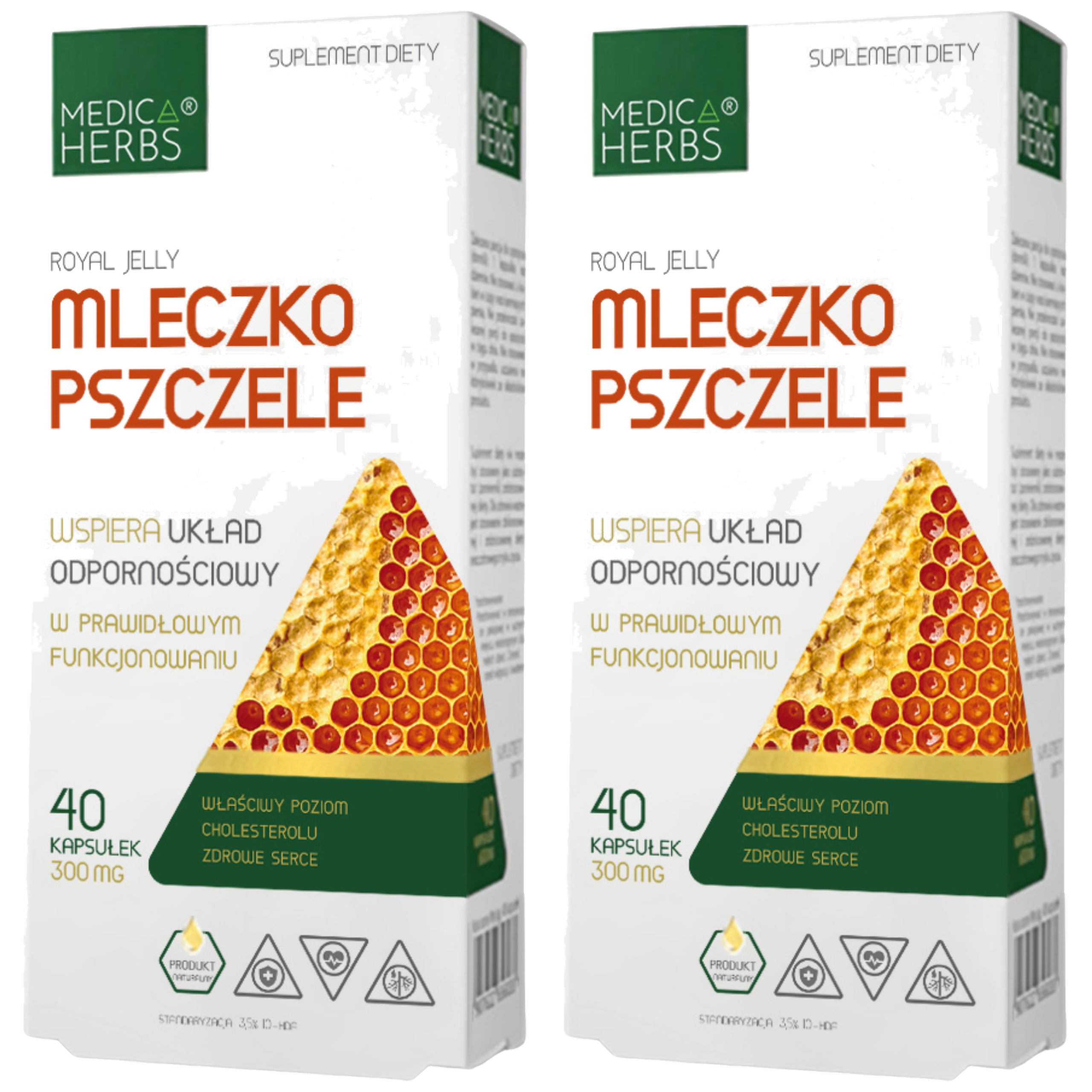 MEDICA HERBS - Mleczko Pszczele 300mg - 2x 40caps.
