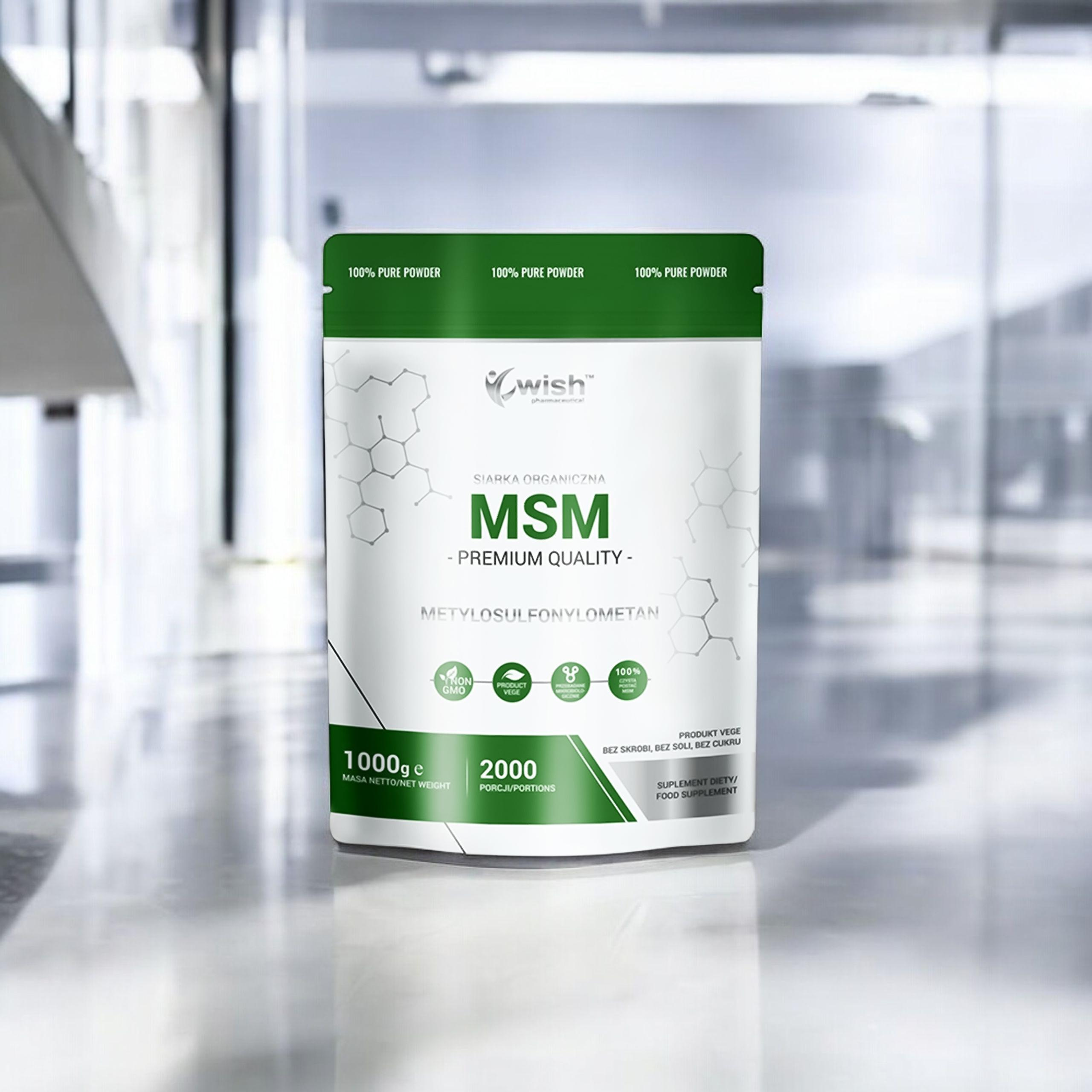 WISH Pharmaceutical MSM - 2x 1000g