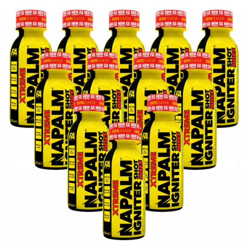 FITNESS AUTHORITY Xtreme Napalm Igniter Juice Shot - 12x 3x 120ml