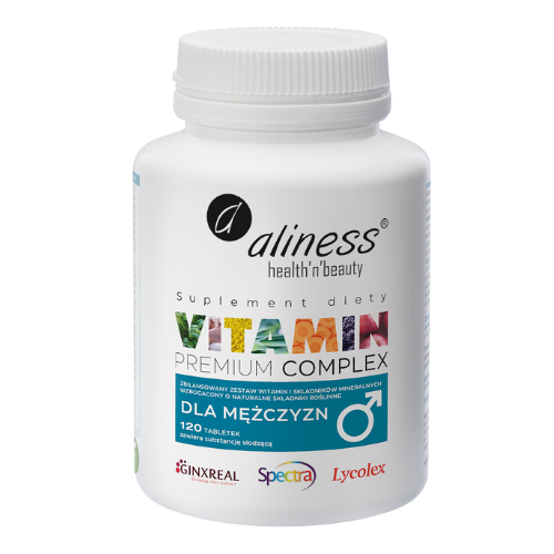 ALINESS - Vitamin Complex For Men - 3x 120tabs.