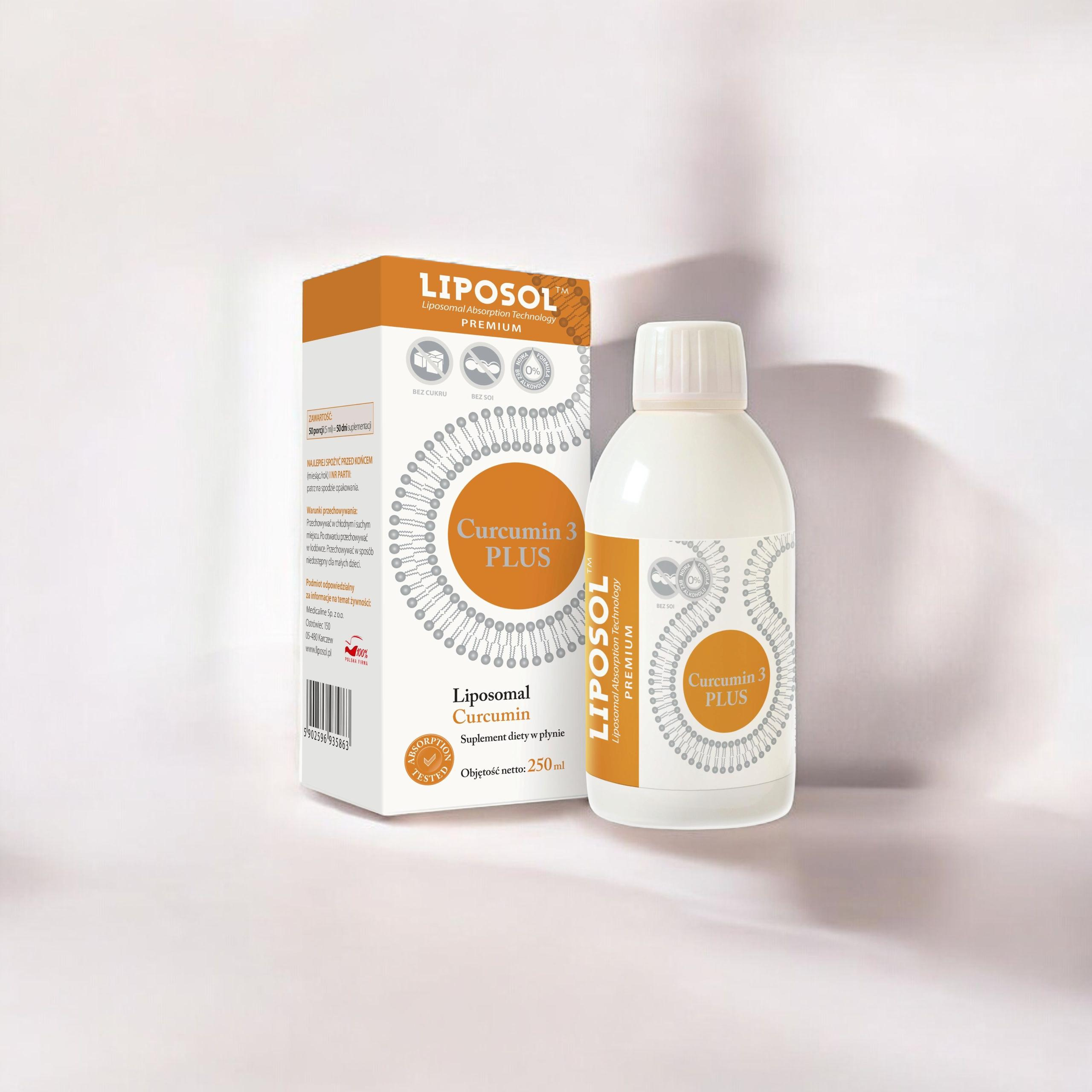 ALINESS - Liposol Curcumina 3 Plus Liposomalna - 250ml