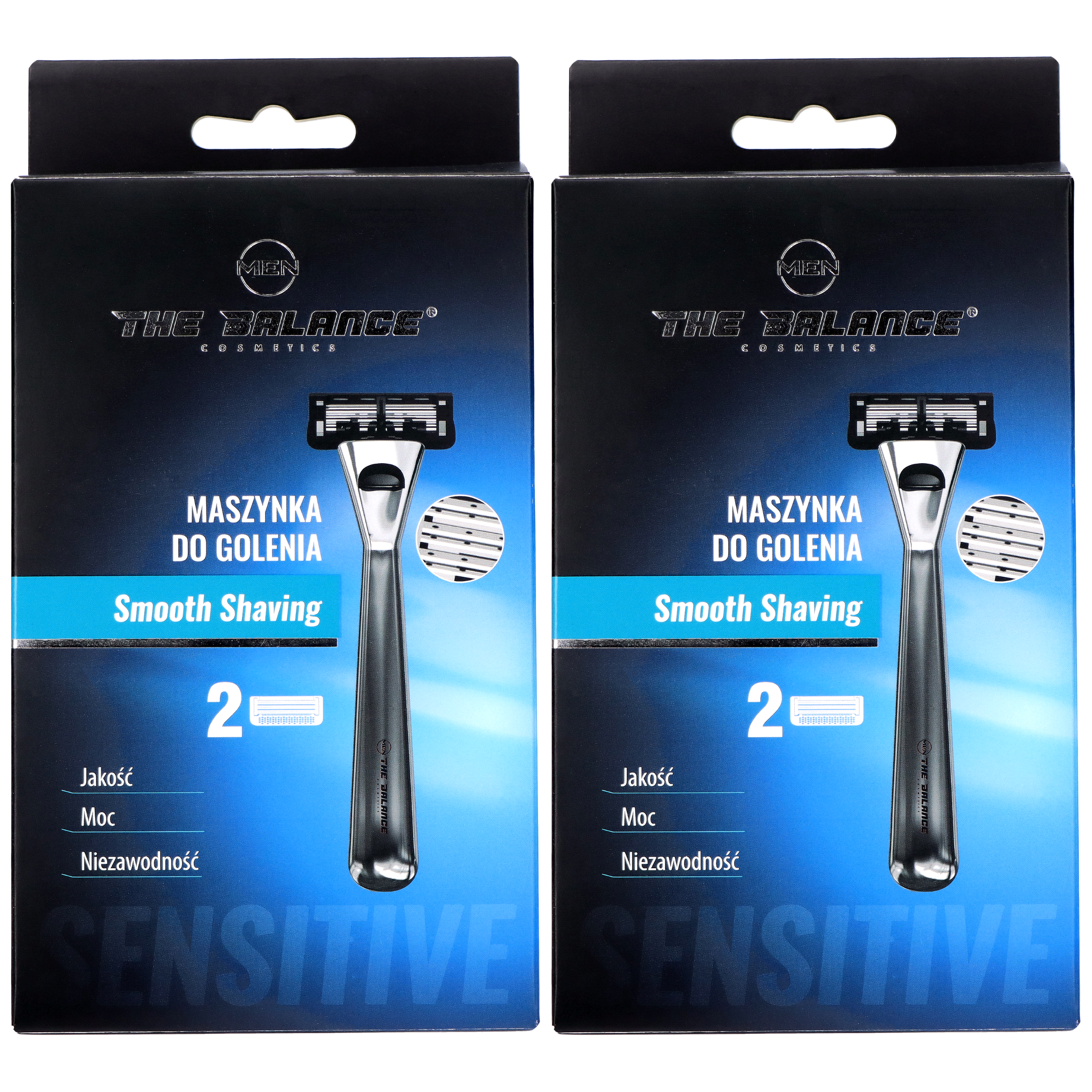 THE BALANCE COSMETICS - Maszynka do golenia + 2 Wkłady Smooth Shaving - 2x 1szt