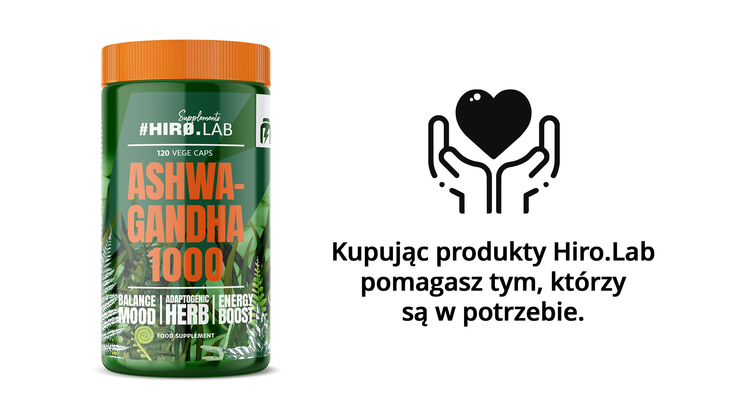 HIRO.LAB Ashwagandha 1000mg - 3x 120vcaps