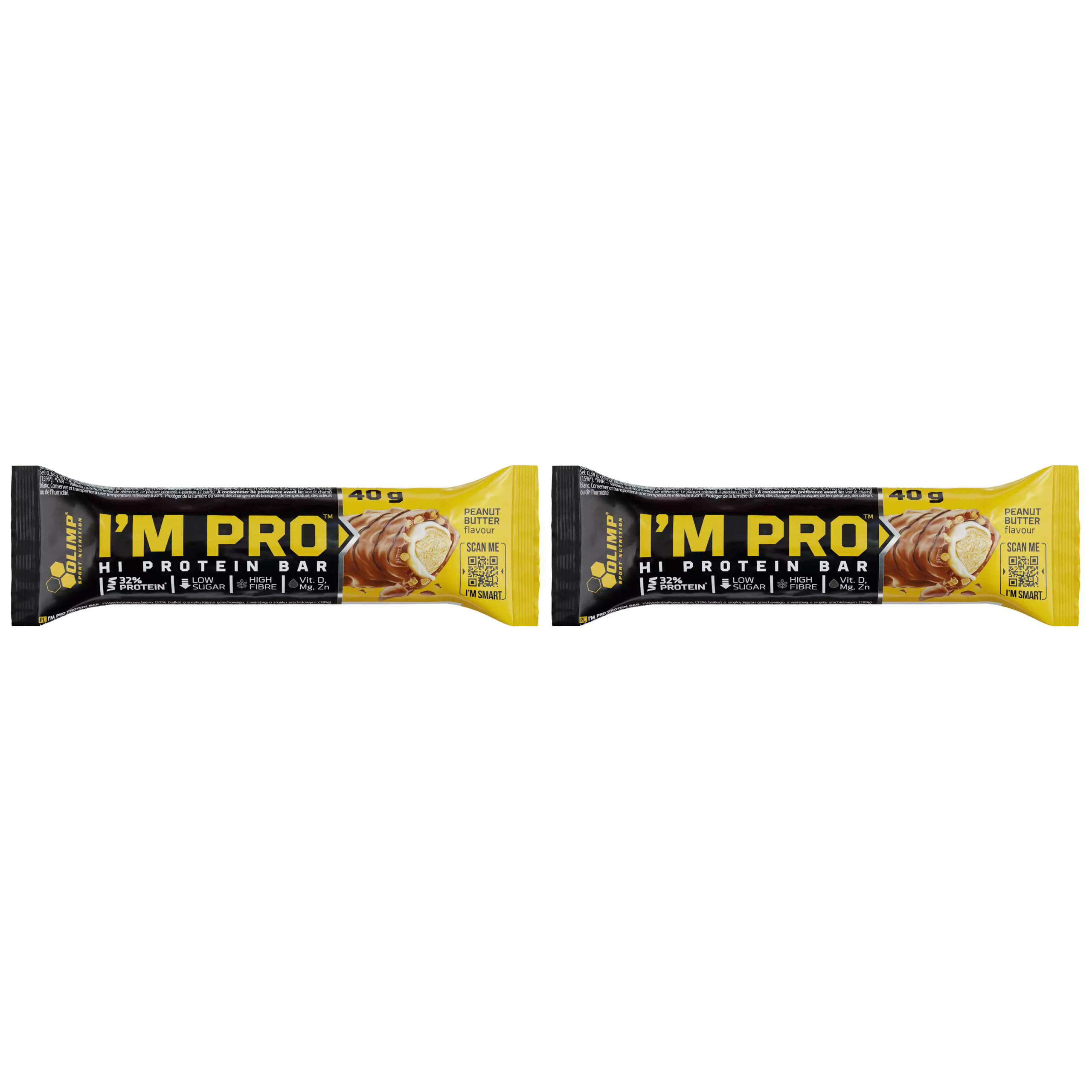 OLIMP I'm PRO Hi Protein Bar - 2x 40g - Baton białkowy