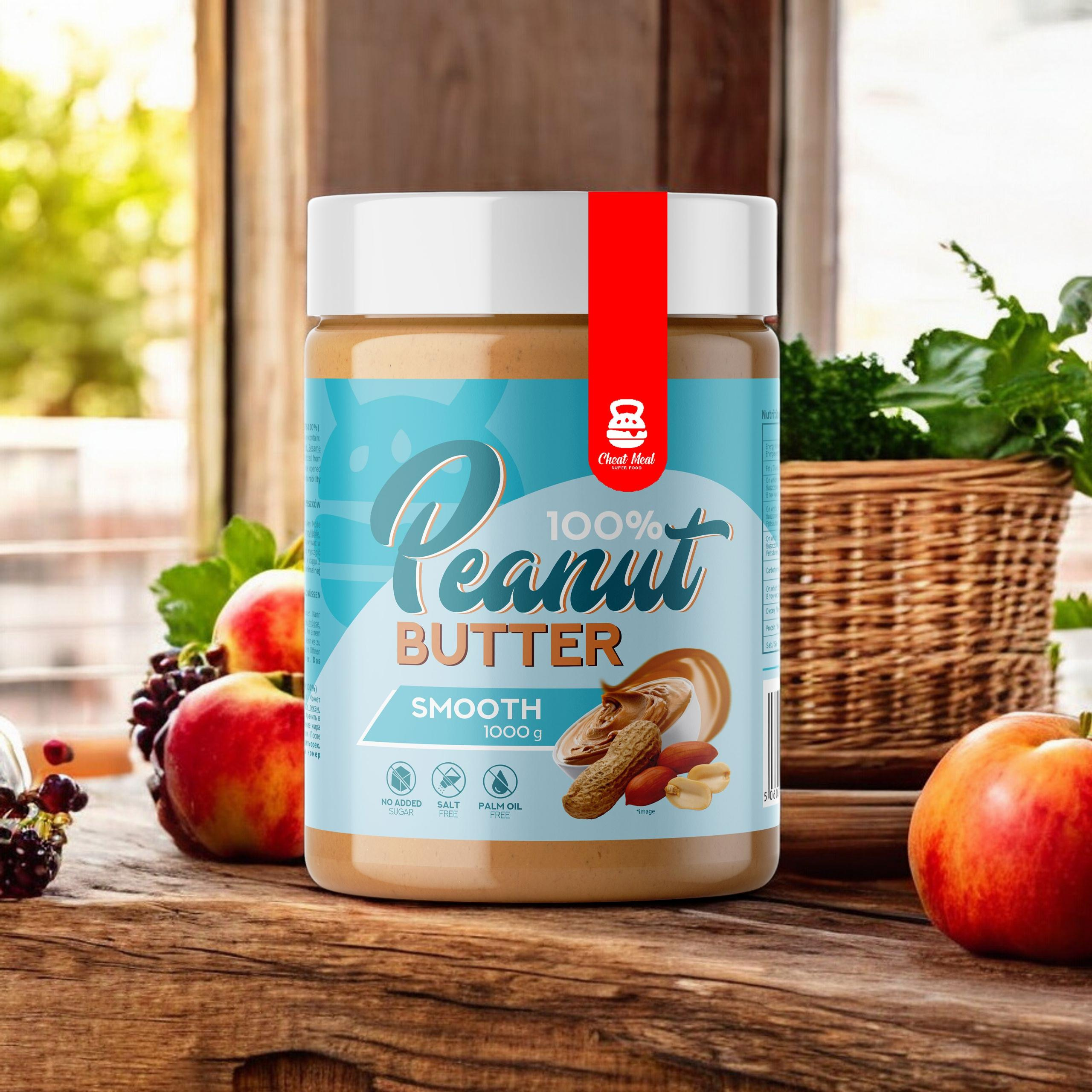 Cheat Meal Nutrition Peanut Cream (Krem Orzechowy) - 3x 1000g - Smooth