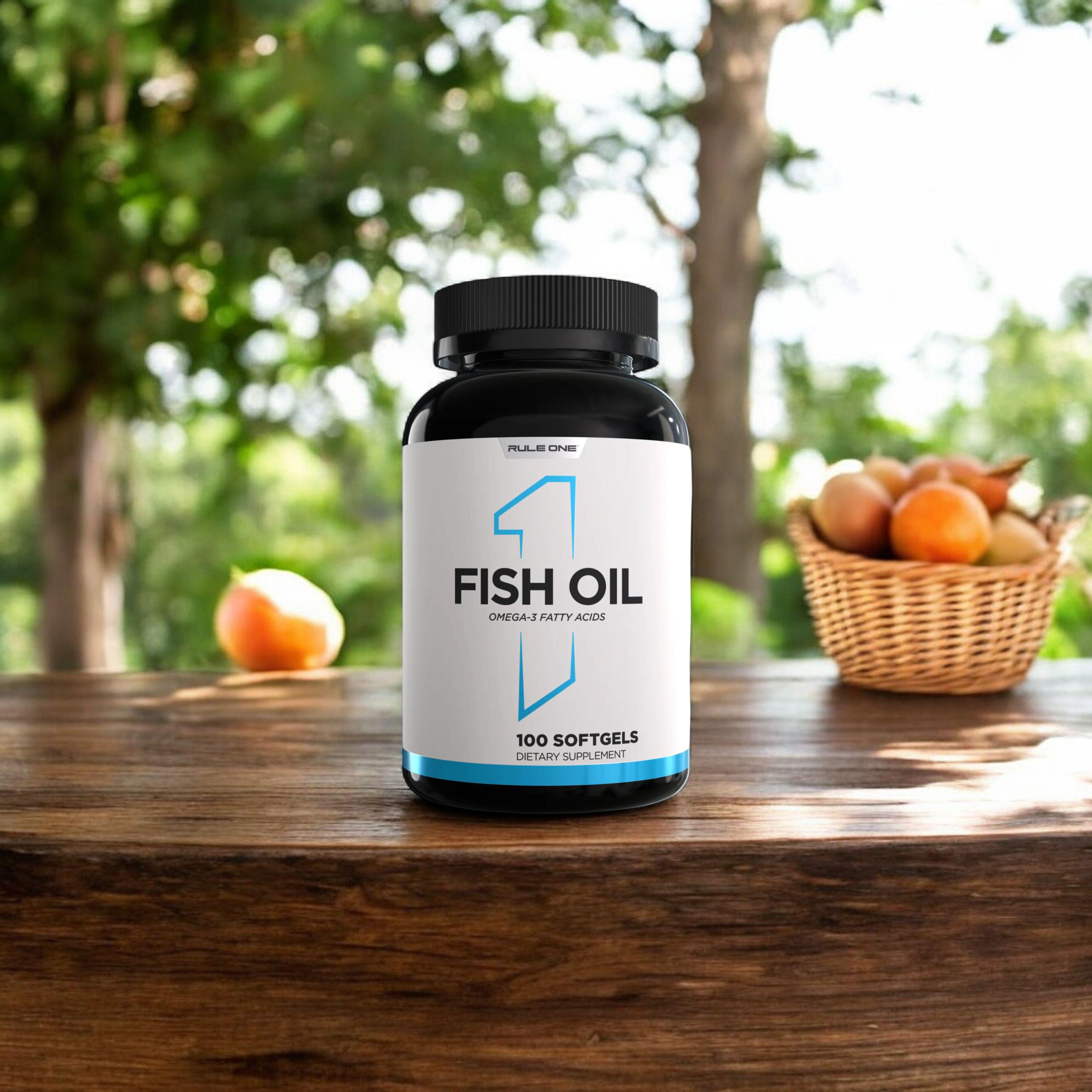 RULE 1 - R1 Fish Oil Omega 3 Fatty Acids - 2x 100softgels.