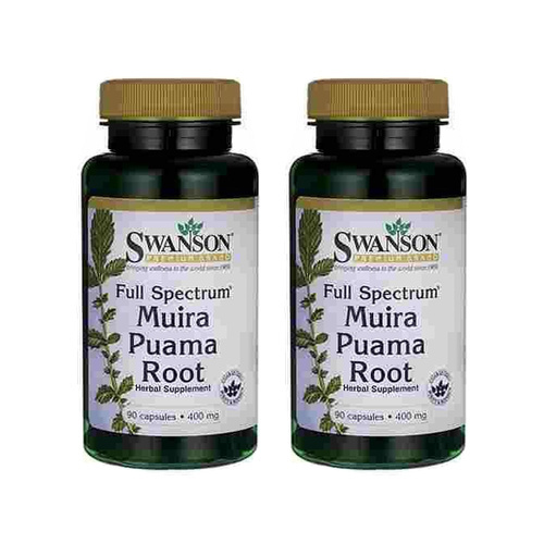 SWANSON Full Spectrum Muira Puama Root 400mg - 2x 90caps