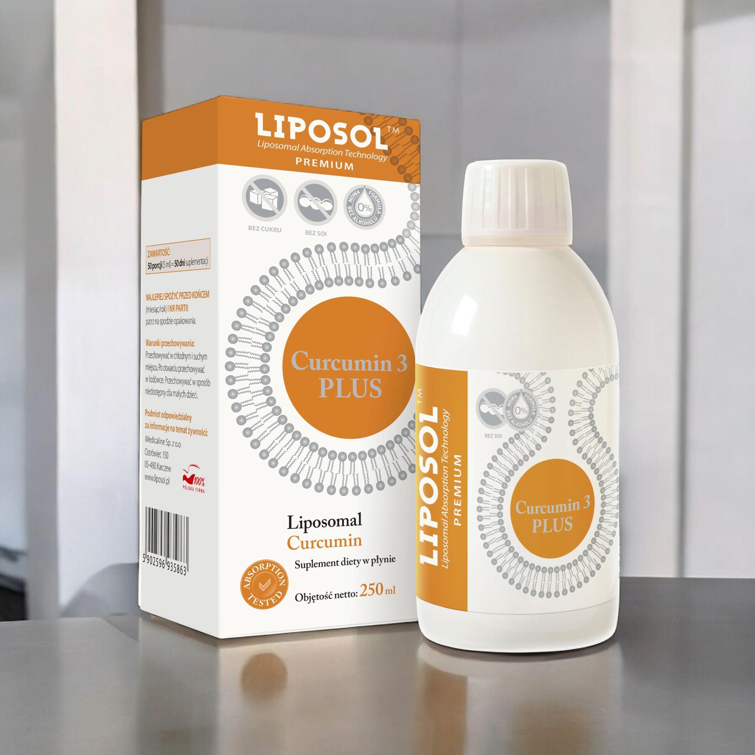 ALINESS - Liposol Curcumina 3 Plus Liposomalna - 250ml