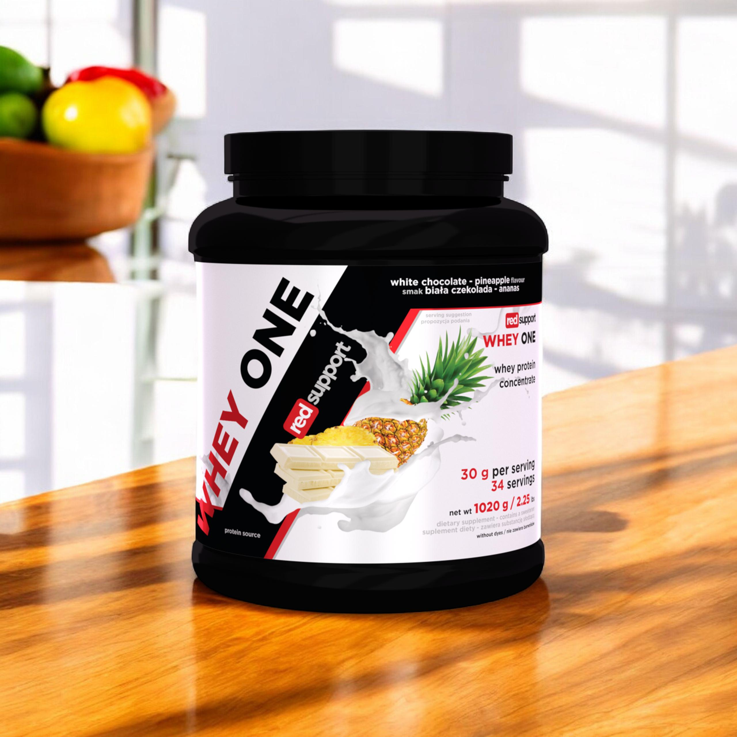 RED SUPPORT Whey One - 1020g - White Chocolate Pineapple - WYPRZEDAŻ - 31-08