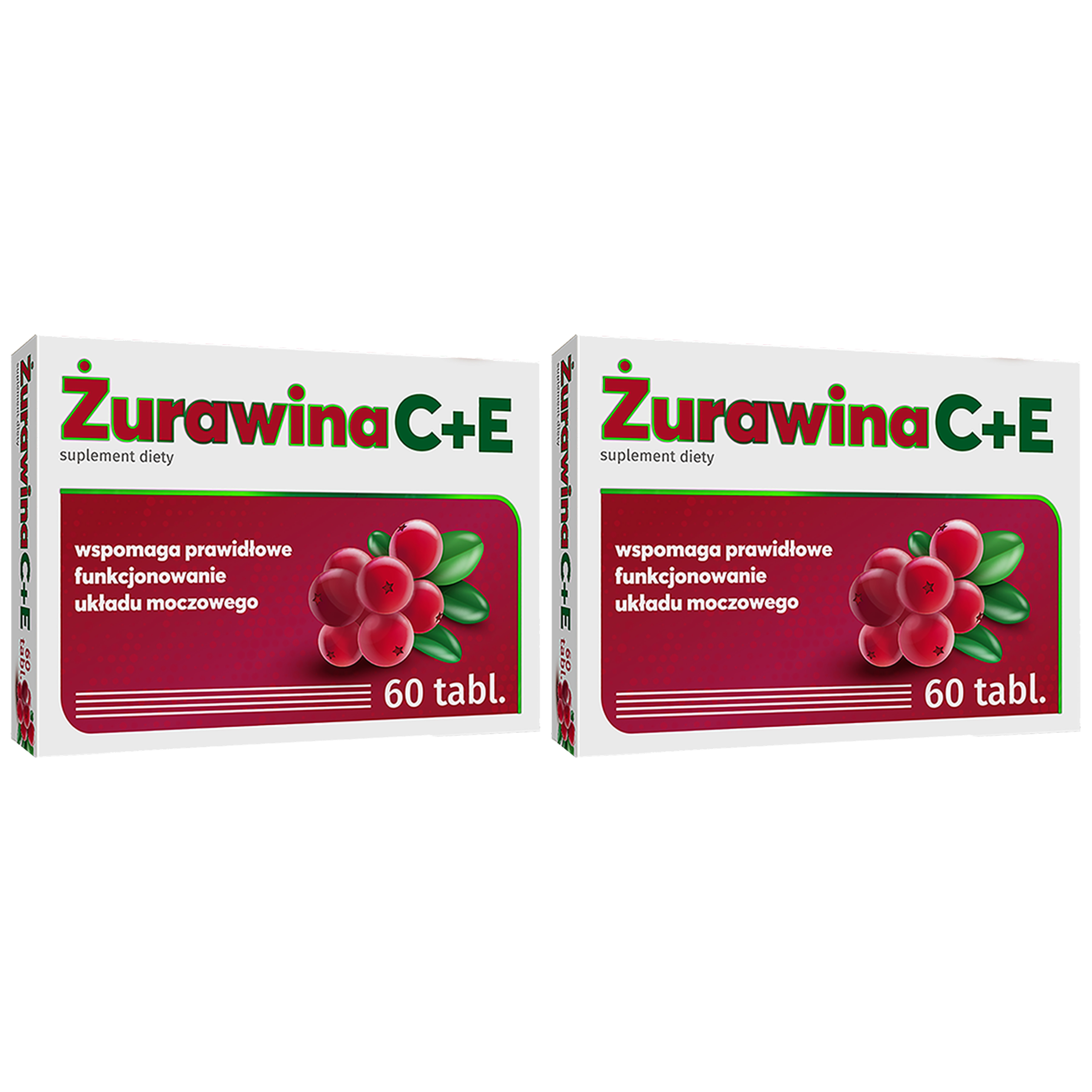 ALG PHARMA - 2x Żurawina C+E 60tabs.