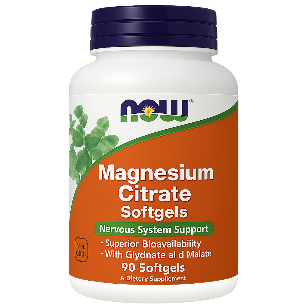 NOW - Magnesium Citrate - 2x 90softgels