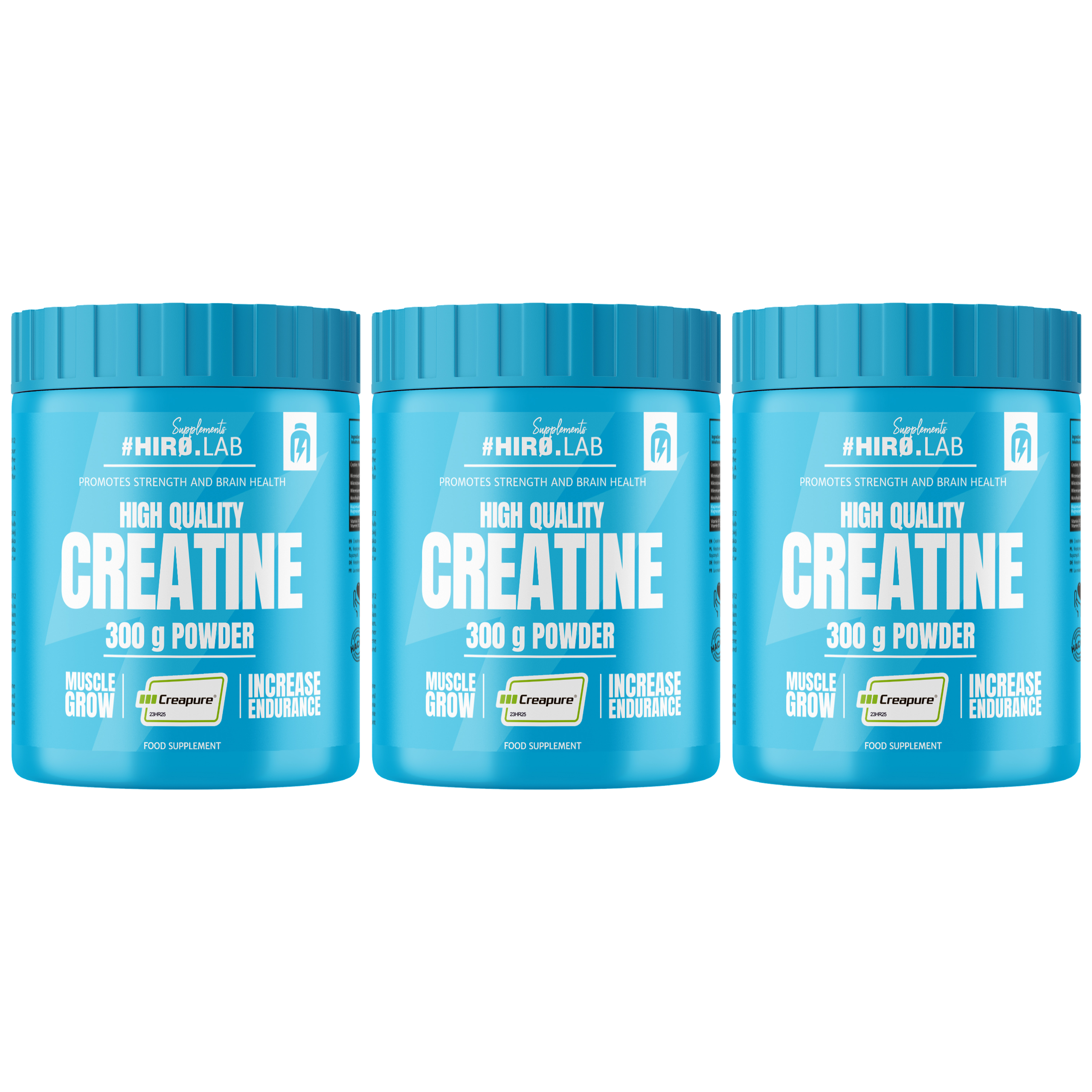 HIRO.LAB High Quality Creatine - Creapure - 3x 300g
