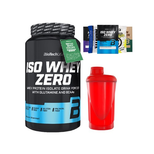 Zestaw BioTech USA Iso Whey Zero - 908g + prezenty