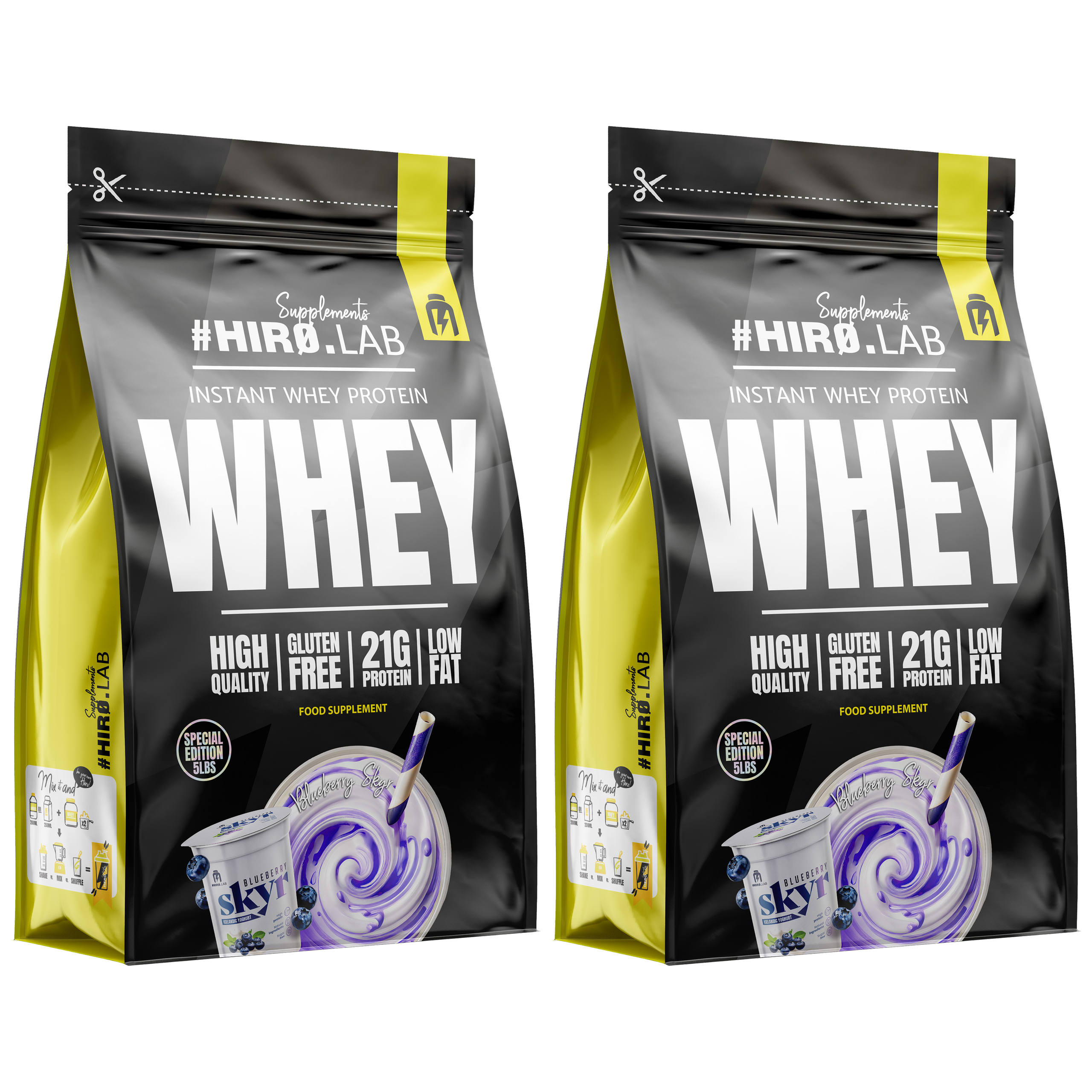 HIRO.LAB Instant Whey Protein LIMITED EDITION - 2x 2270g (5LBS)