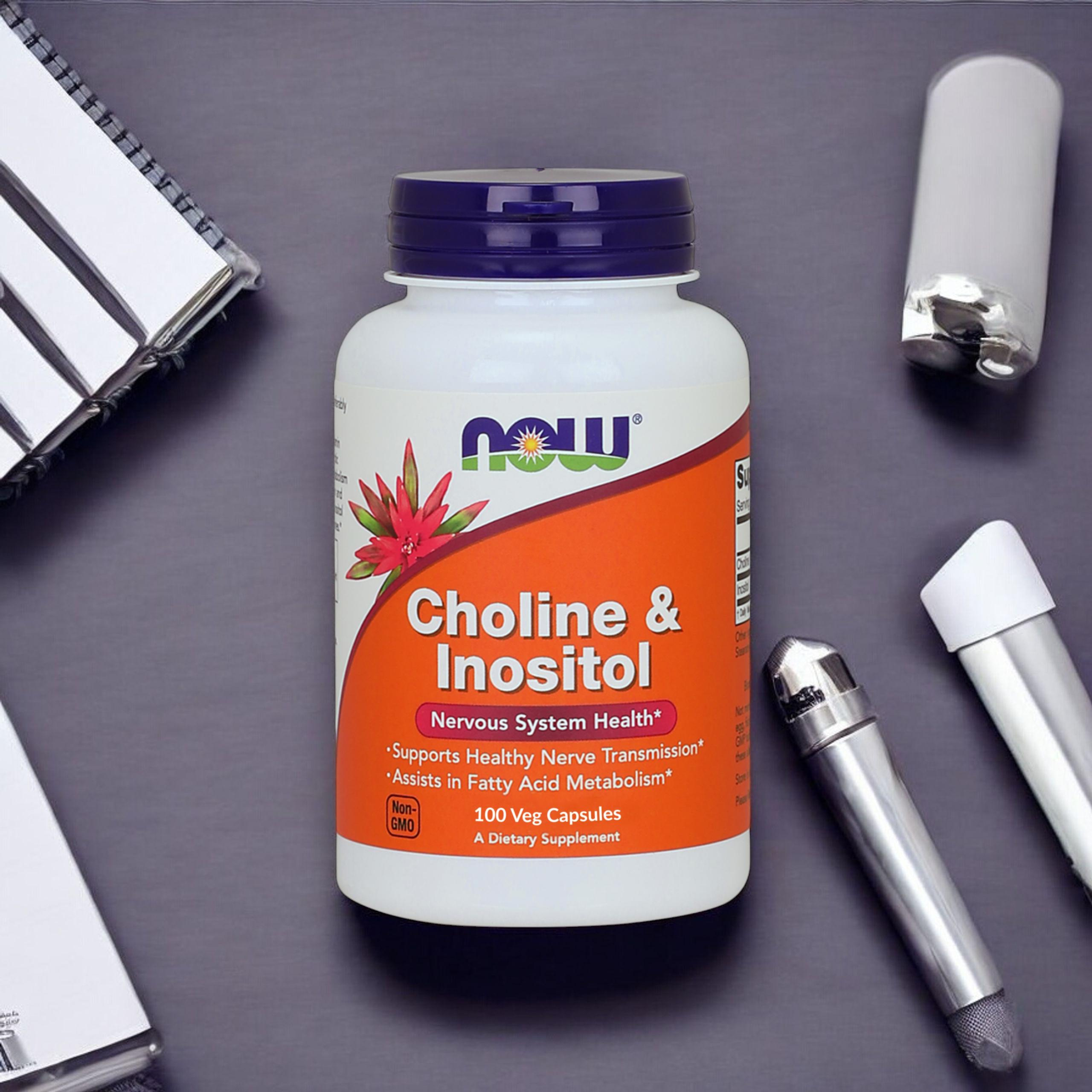 NOW Choline and Inositol - 3x 100vcaps