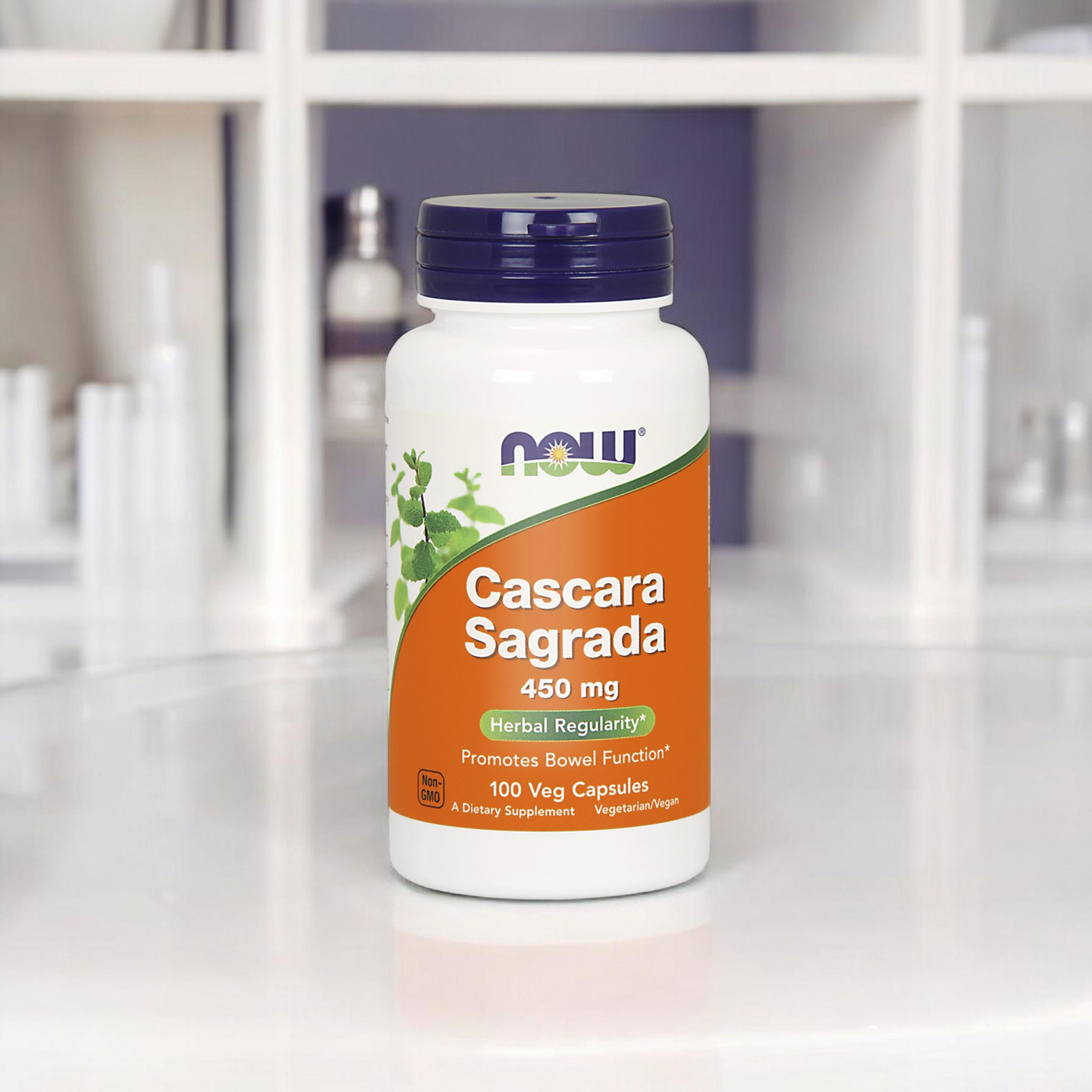 NOW Cascara Sagrada 450mg - 2x 100vcaps
