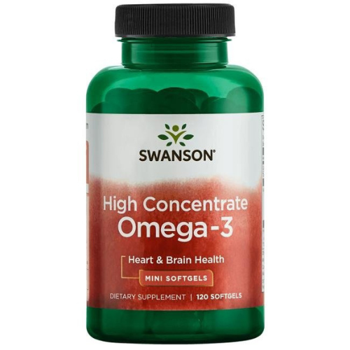 SWANSON Omega 3 High Concentrate - 2x 120softgels