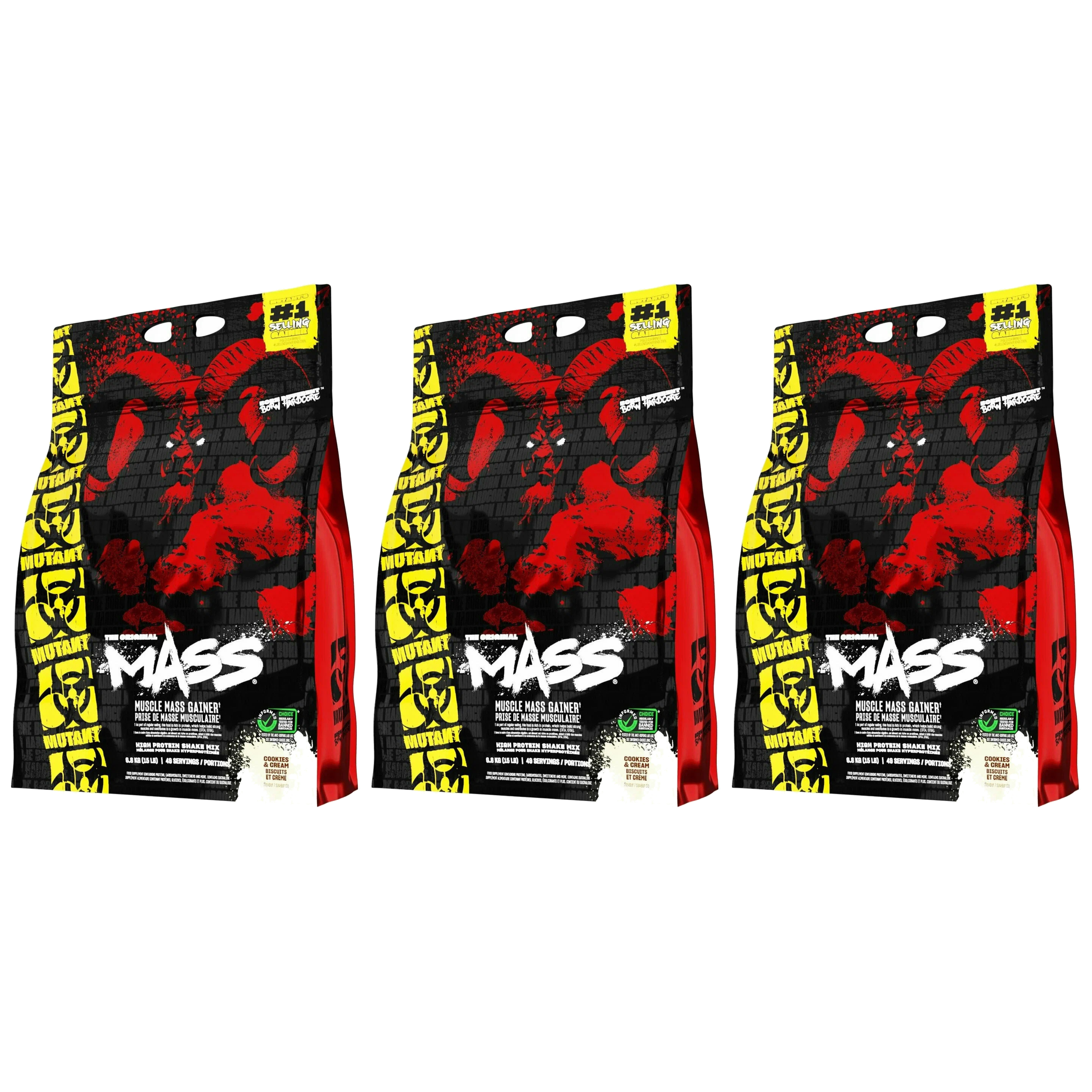 MUTANT Mutant Mass - 3x 6800g
