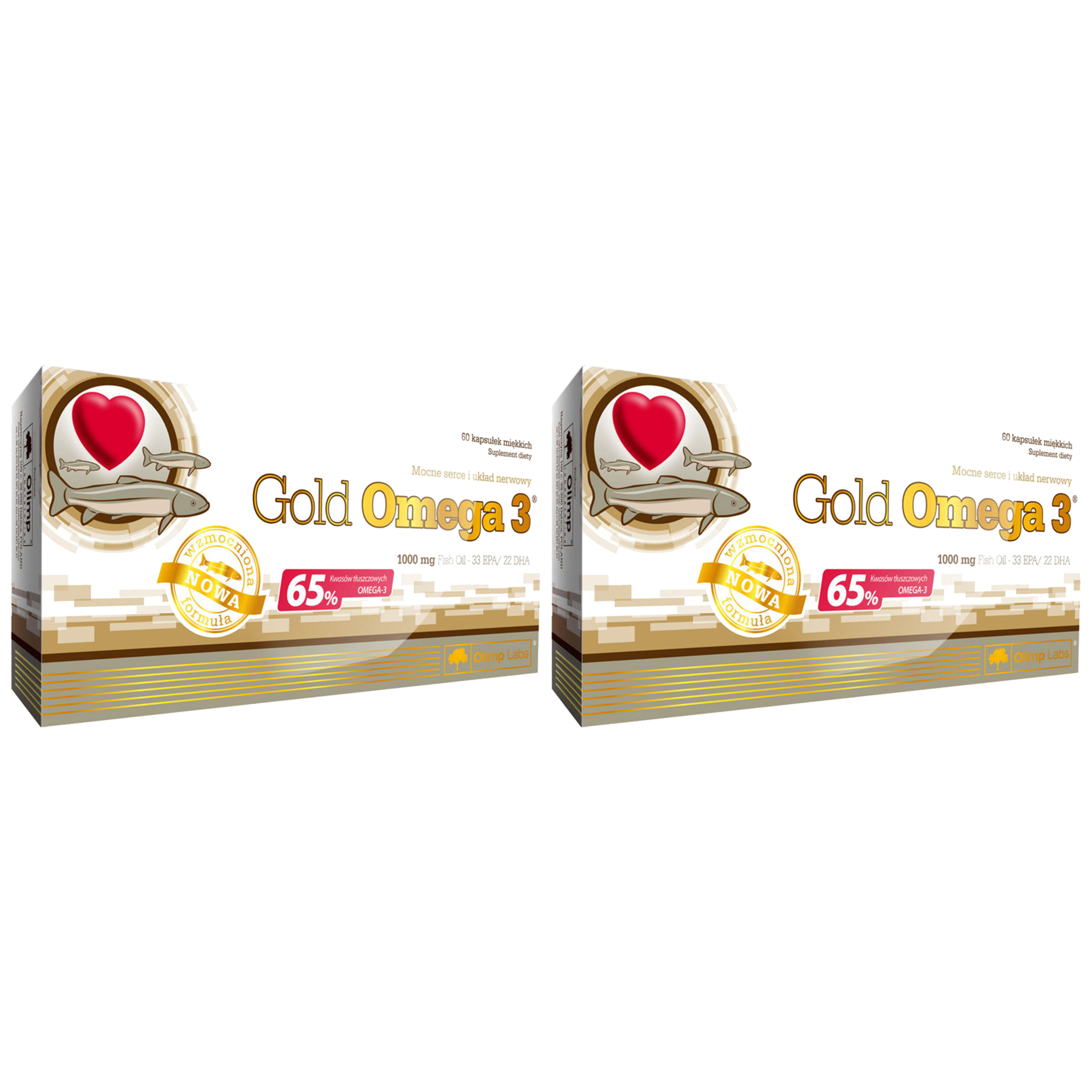 OLIMP Gold Omega 3 (65%) 1000mg - 2x 60caps