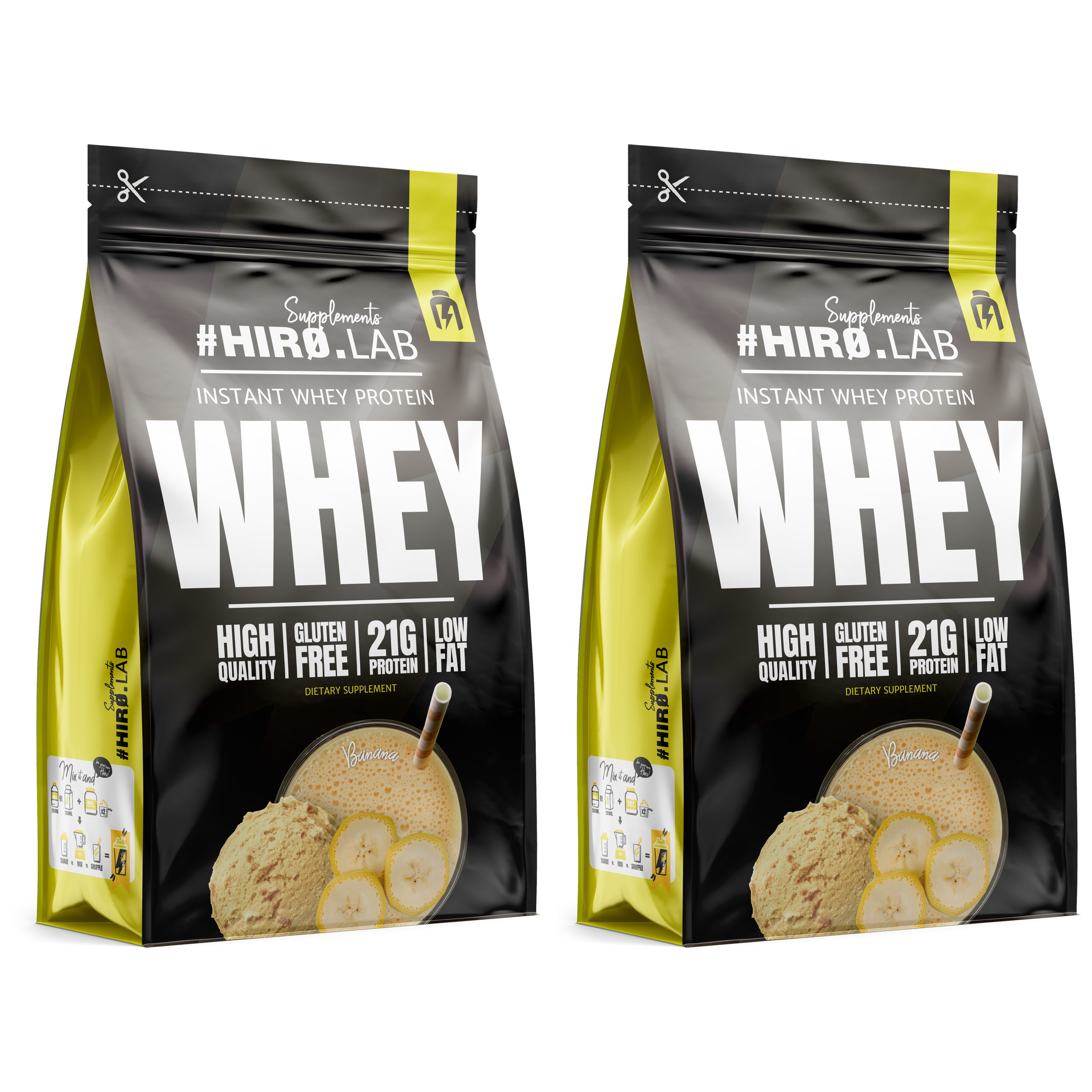 HIRO.LAB Instant Whey Protein - 2x 750g