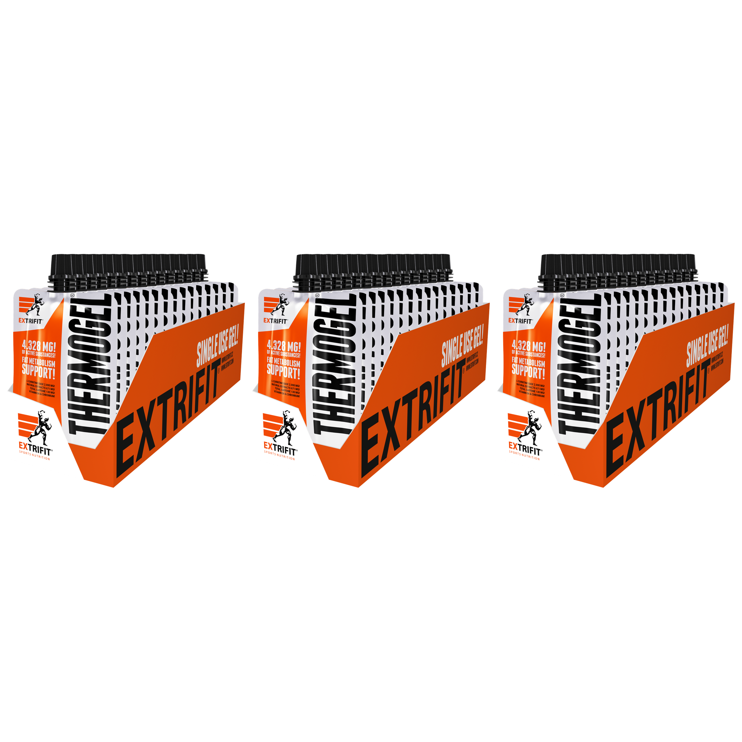 EXTRIFIT Thermo Gel - 25x 3x 80g - Kiwi