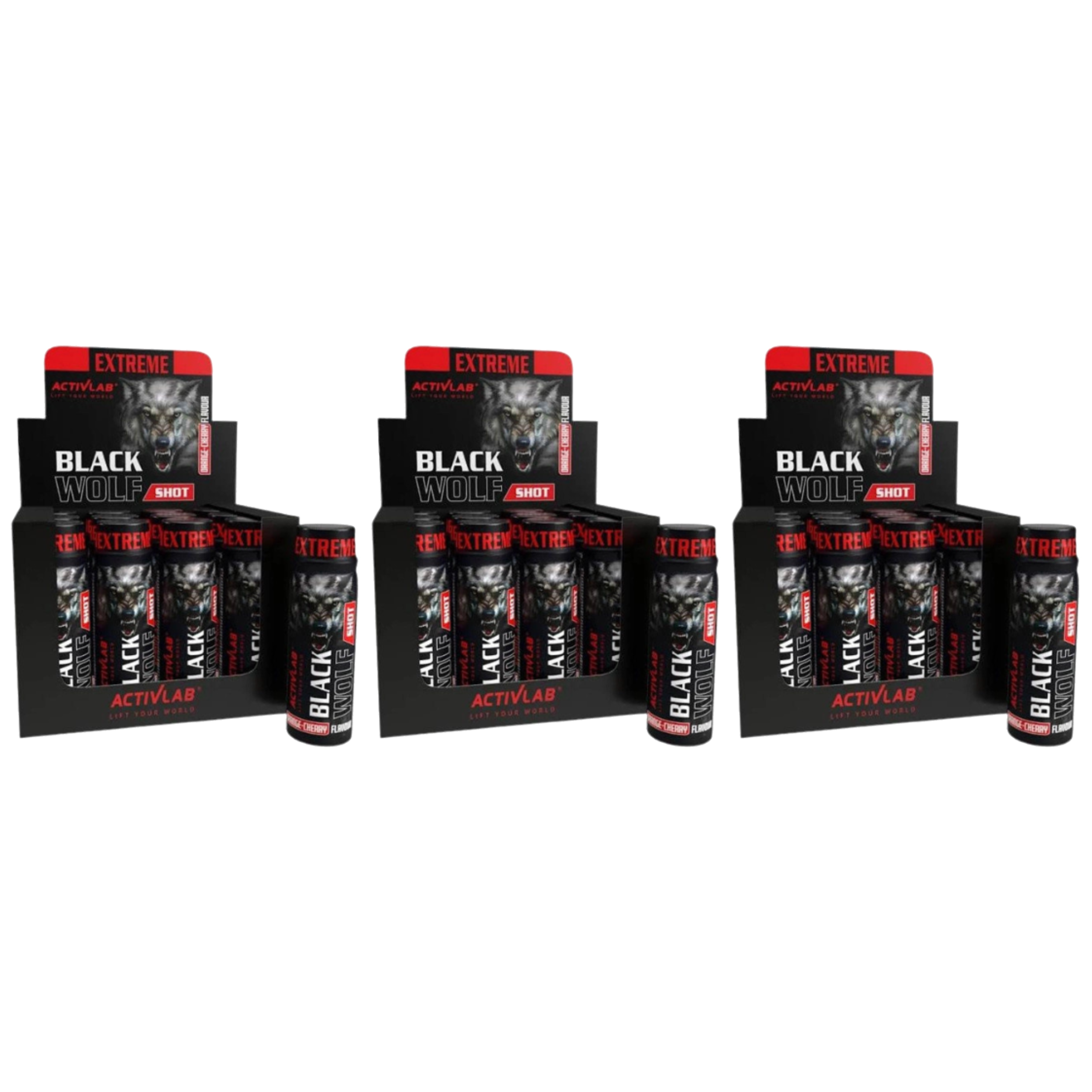 ACTIVLAB - Black WOLF Shot - 12x 3x 80ml