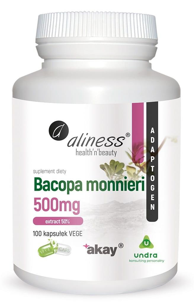 ALINESS - Bacopa Monnieri Extract 500mg - 3x 100vcaps.