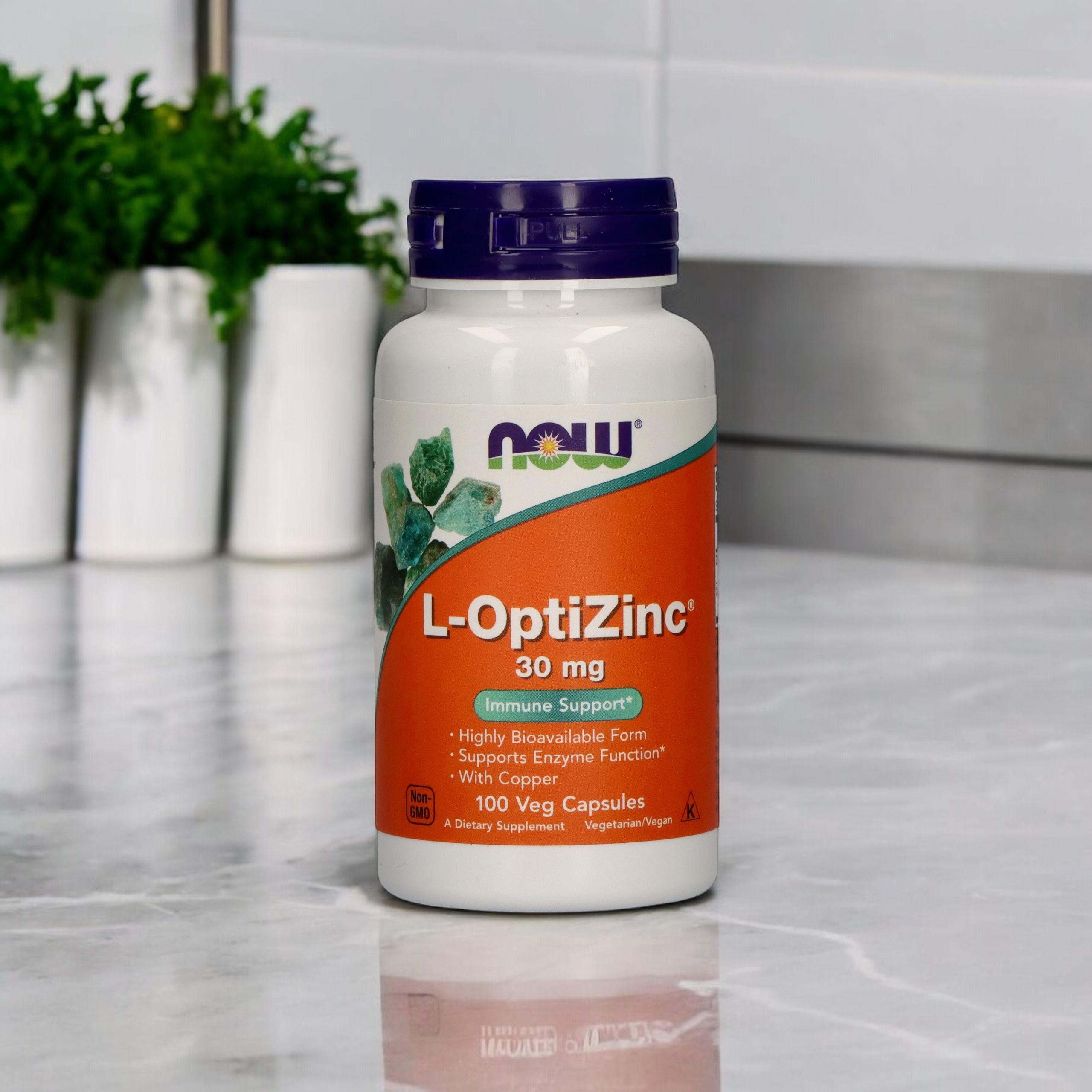NOW L-OptiZinc 30mg - 100caps - 3x NIE ODKRYWAĆ