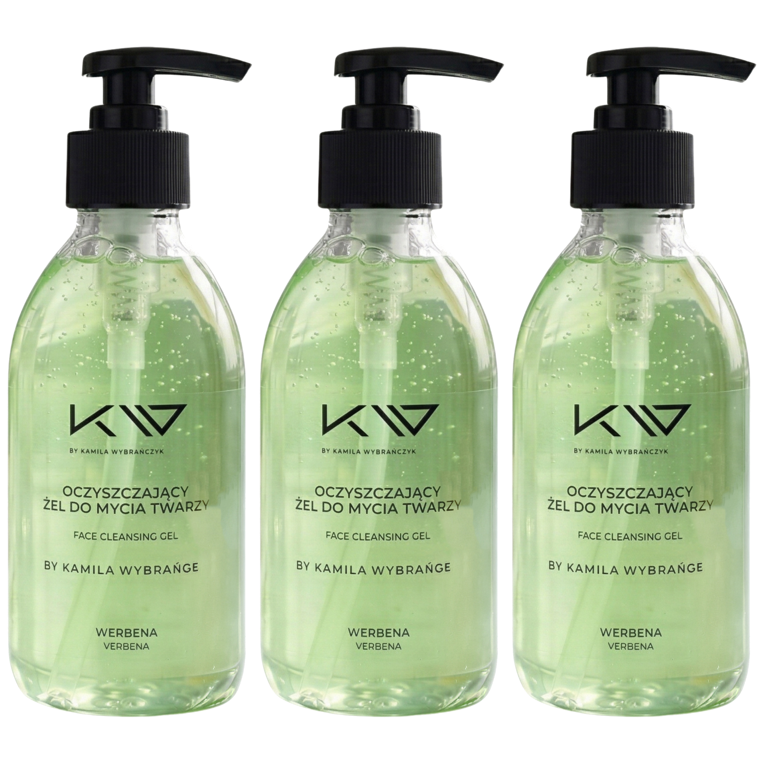 KAMILA WYBRAŃCZYK - Oczyszczający Żel do Mycia Twarzy - 3x 200ml