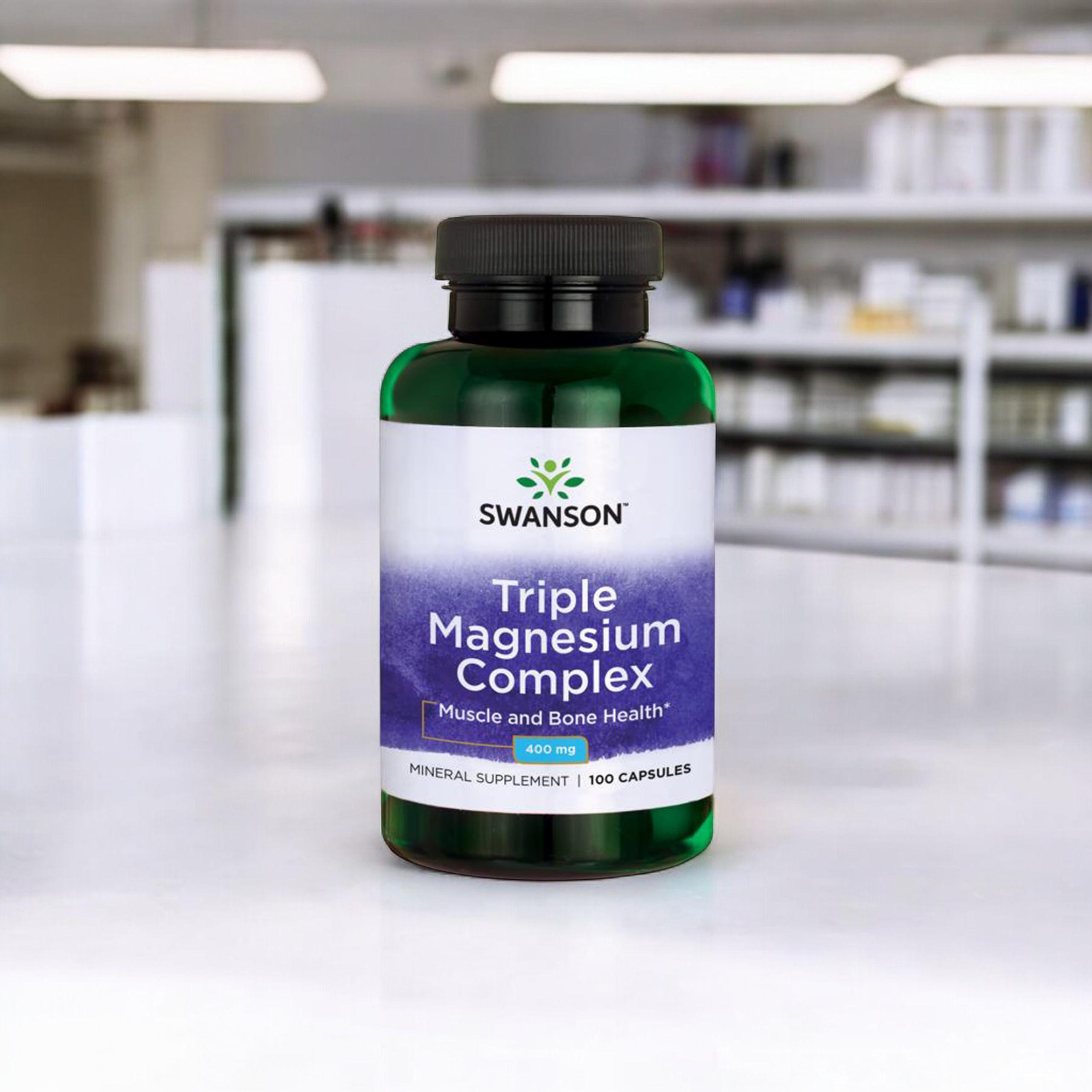 SWANSON Triple Magnesium Complex 400mg - 2x 100caps