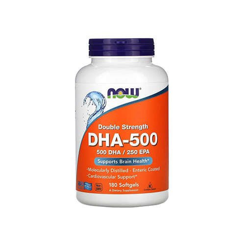 NOW DHA 500mg - 2x 180softgels