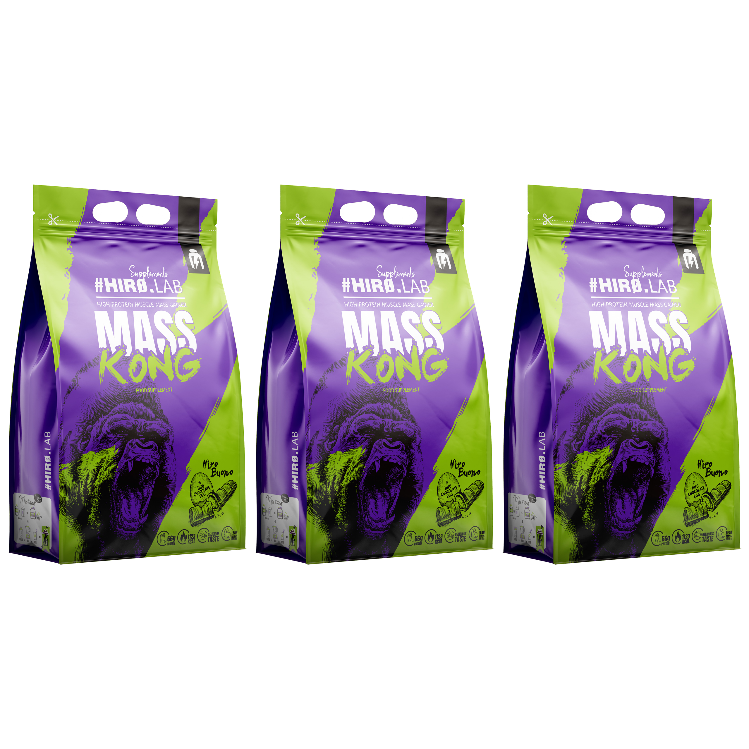 HIRO.LAB Mass Kong - 3x 3000g