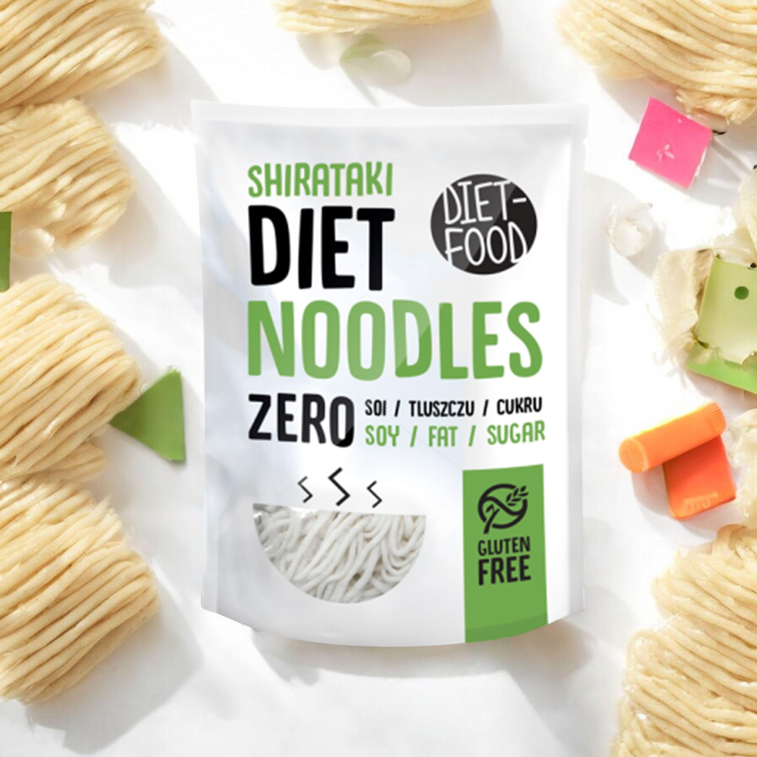 DIET FOOD Diet Noodles - 3x 200g - Makaron Konjac