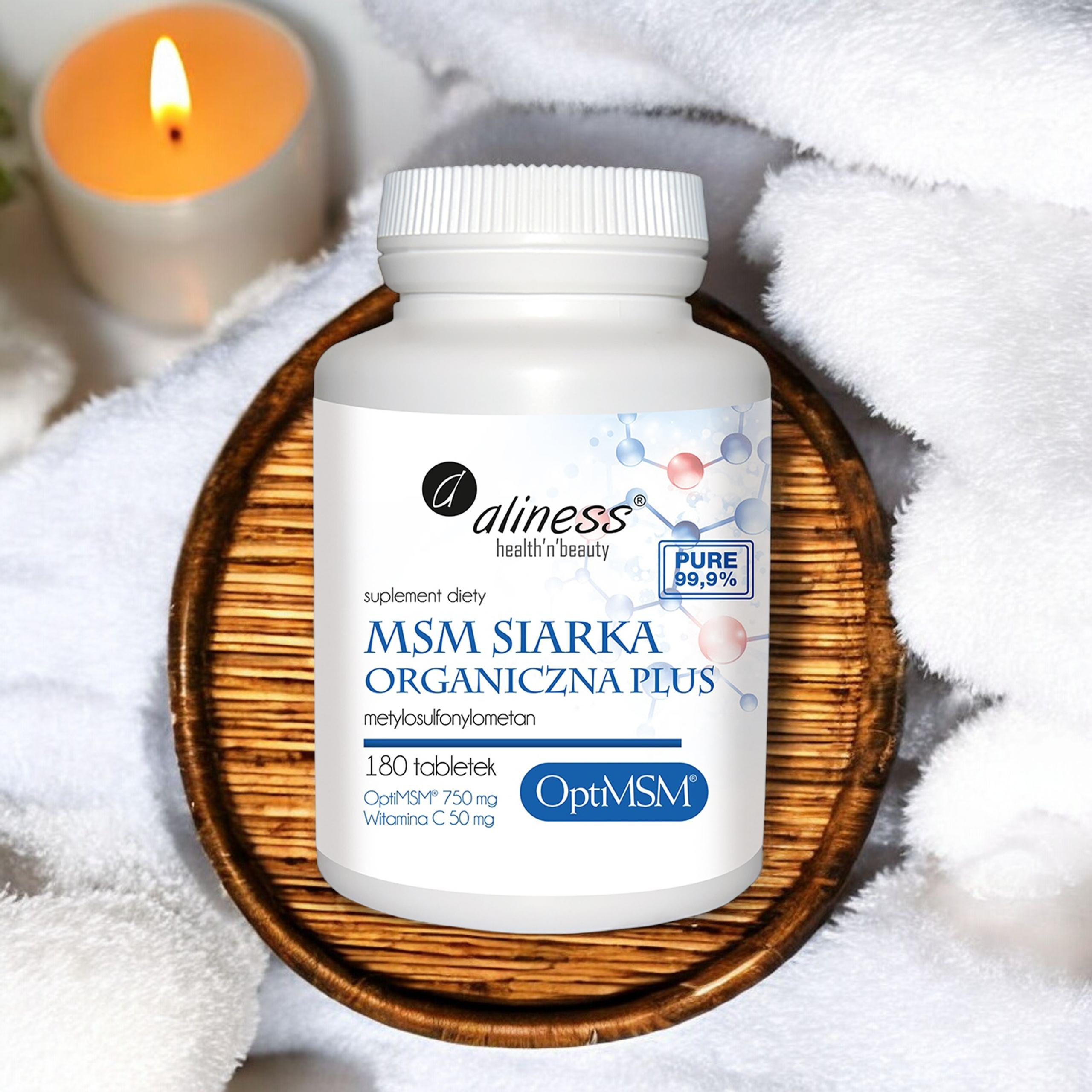 ALINESS MSM Siarka Organiczna PLUS - 2x 180tabs
