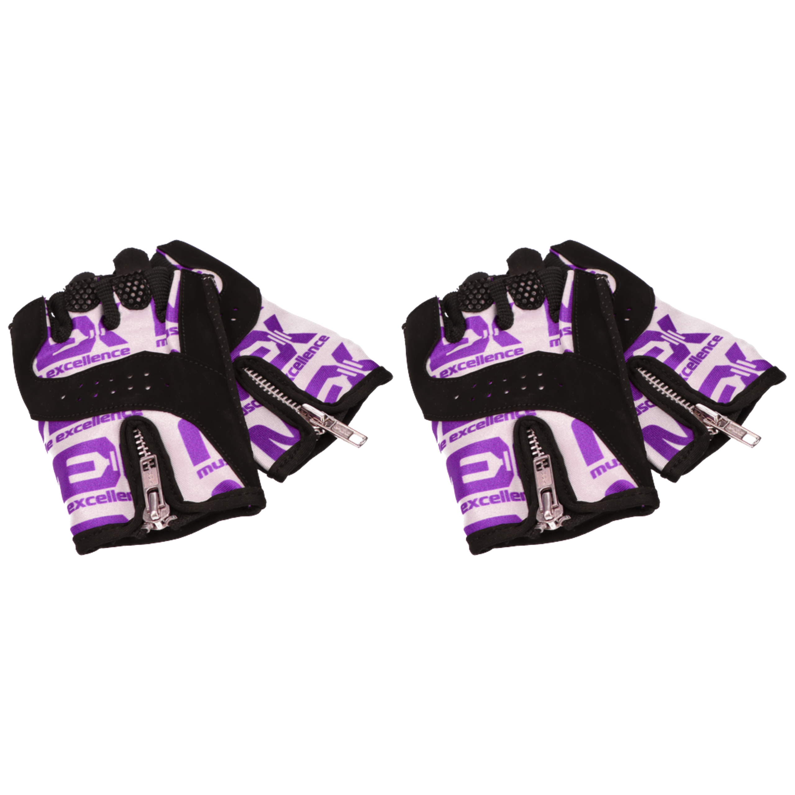 MEX NUTRITION - 2x Smart Zip Purple Gloves