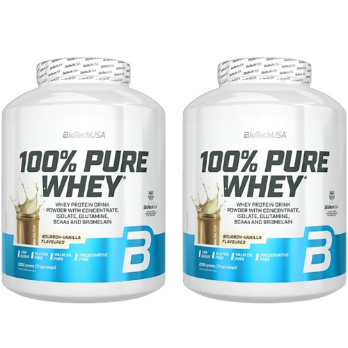 BIOTECH - 100% Pure Whey - 2x 2000g - Bourbon Vanilla