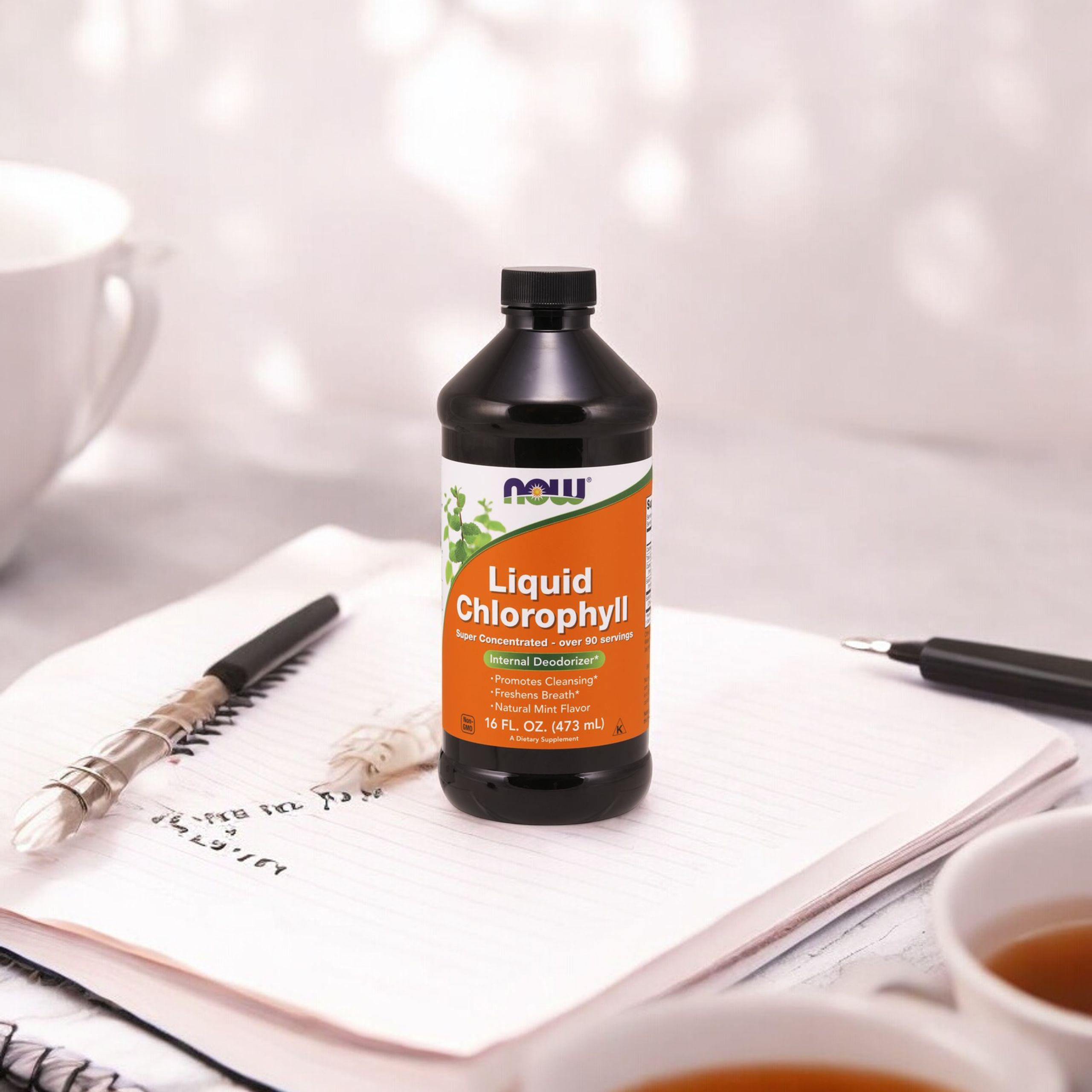 NOW Liquid Chlorophyll - 2x 473ml - Chlorofil w płynie