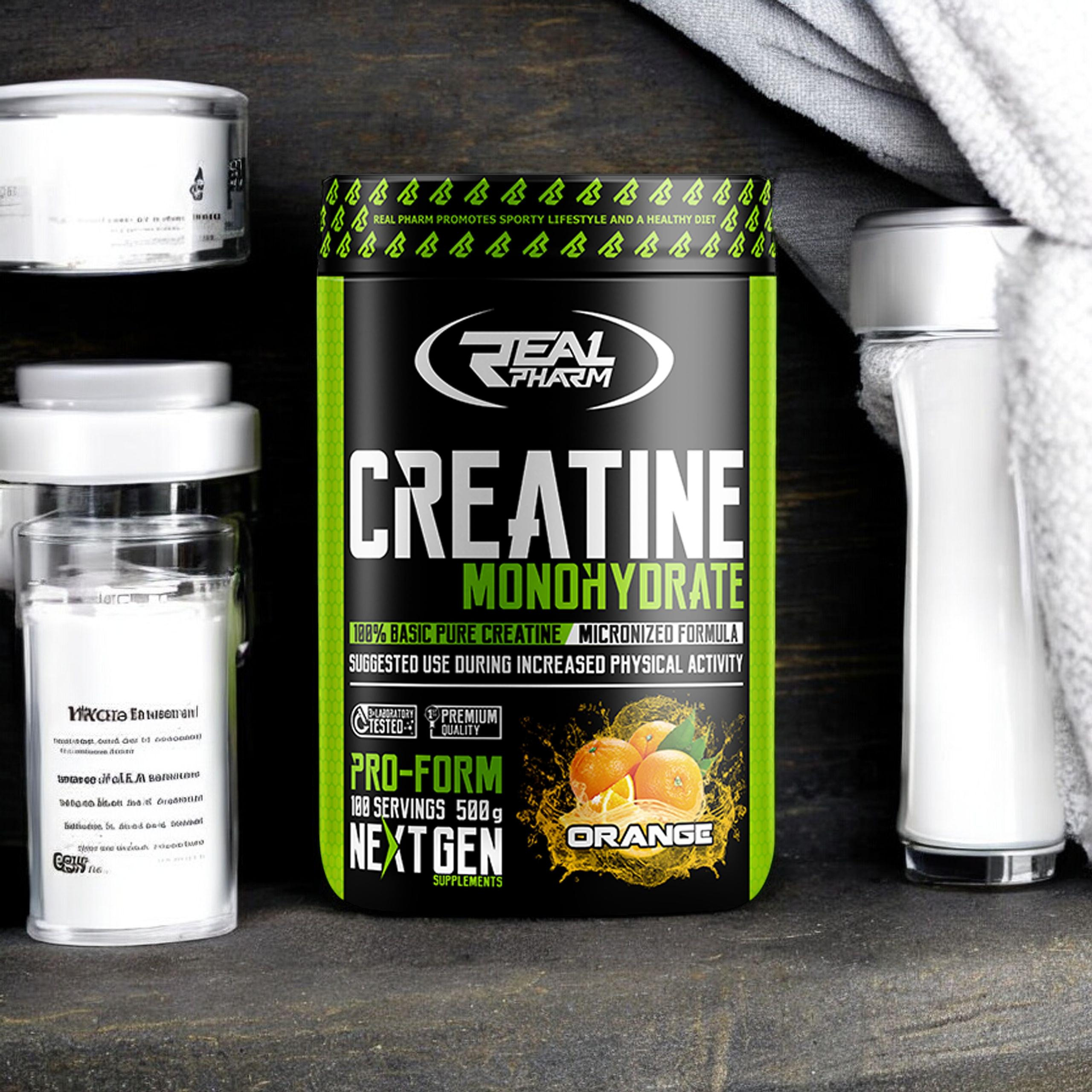 REAL PHARM Creatine Monohydrate - 3x 500g